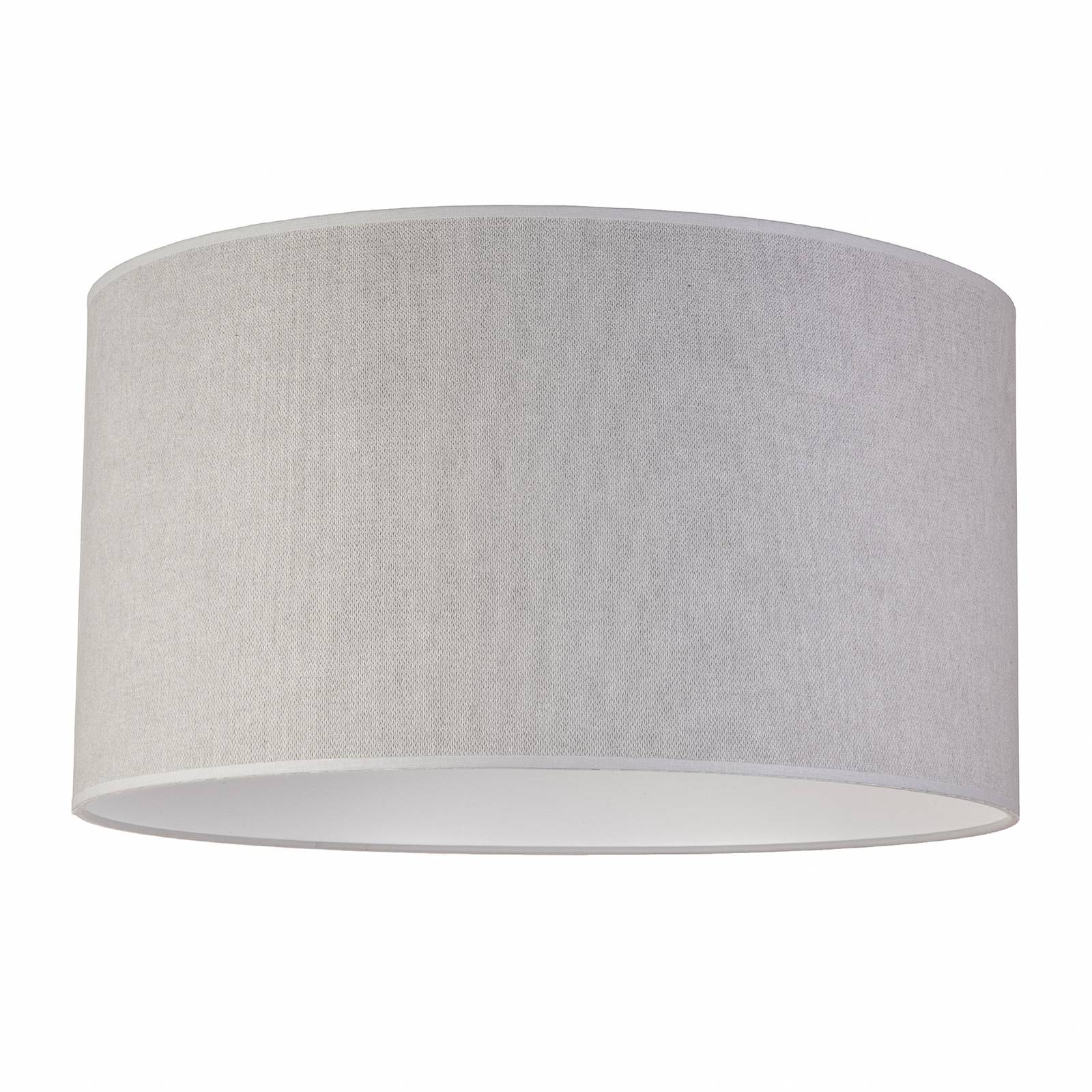 Euluna Pastell Roller ceiling lamp Ø 60 cm grey, for Living / Dining Room, fabric, E27, 40 W, H: 30 cm