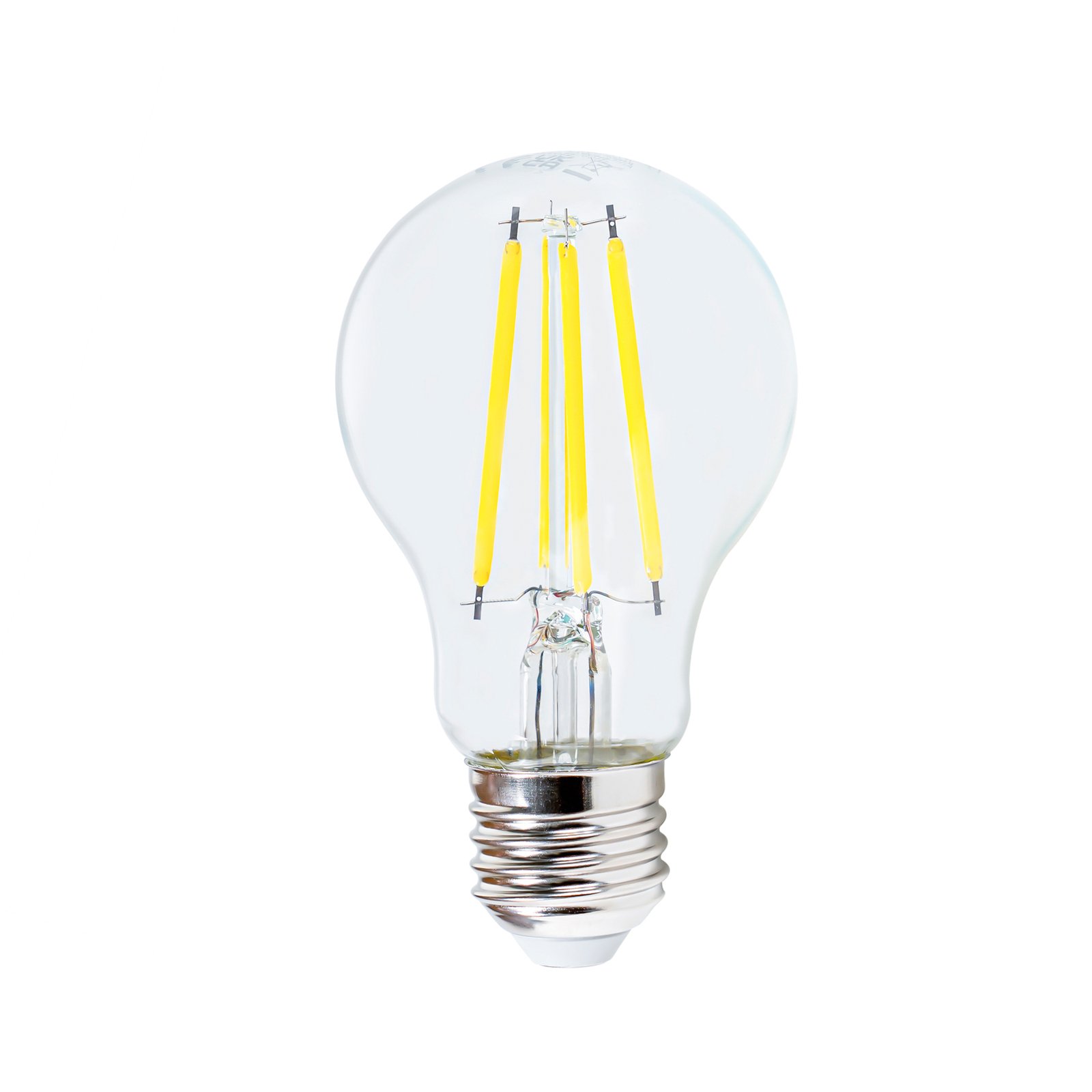 Filament LED bulb E27 3.8W 3,000K, 806 lumens, clear