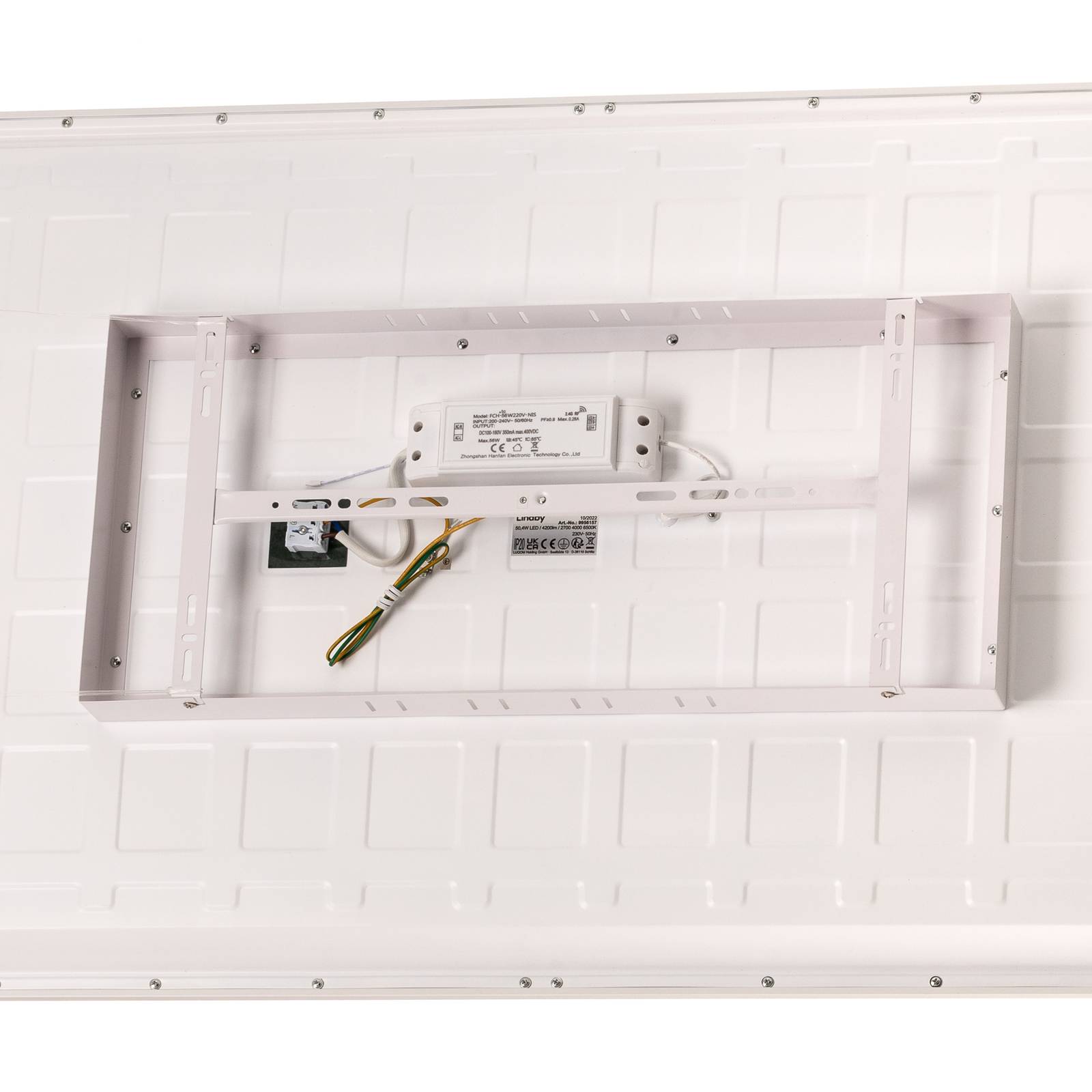 Panel LED Lindby Kenma, CCT, 59,6 cm x 119,6 cm