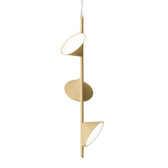 Lampada LED a sospensione Axolight Orchid, a 3 luci, sabbia