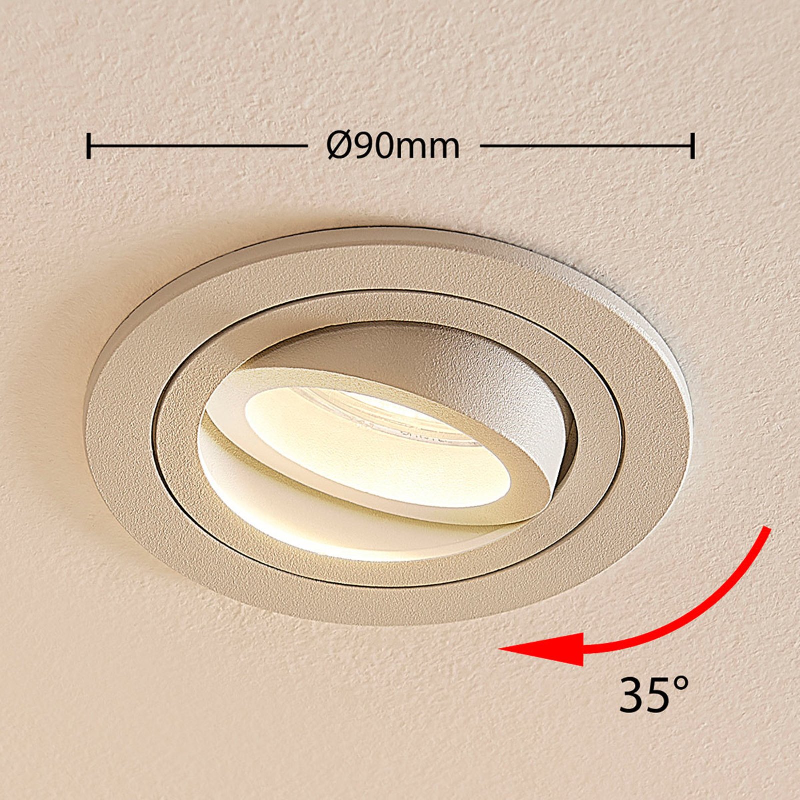Enne Round Ingebouwd Spot White - Arcchio