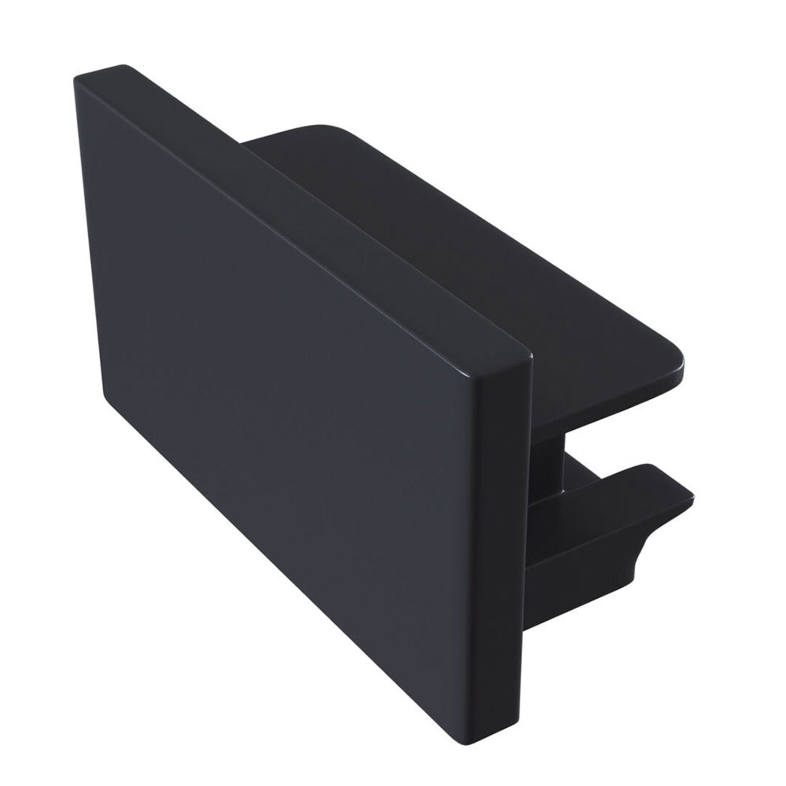 Track end cap, single-circuit track, black