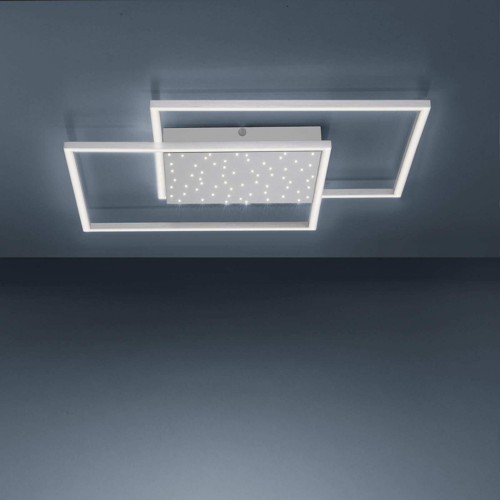 Paul Neuhaus Yuki plafonnier LED, forme angulaire