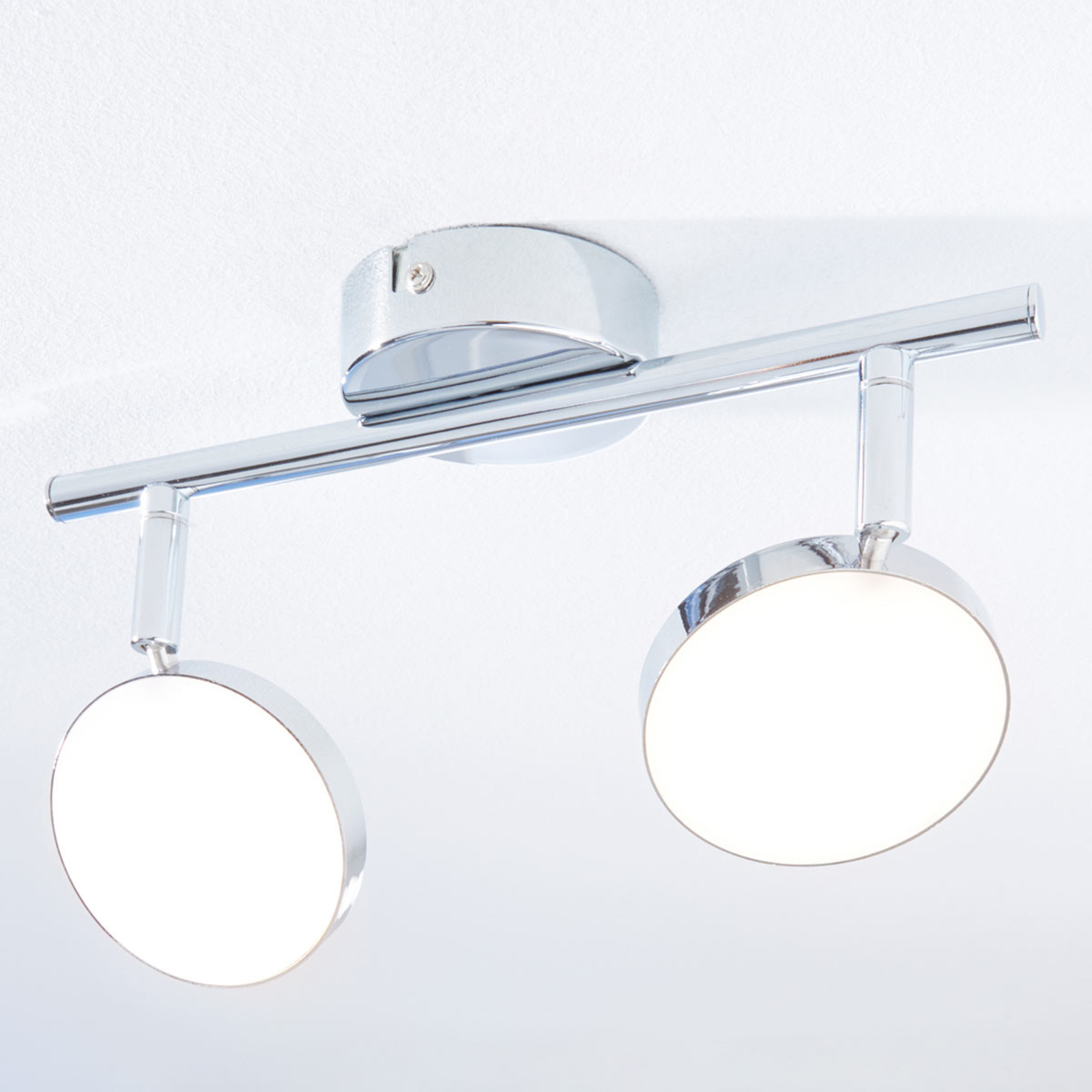 Keylan LED ceiling spotlight, two-bulb, Lampenwelt.com, for Living / Dining Room, metal, plastic, 4 W, energy efficiency: A+, L: 27.5 cm, W: 9 cm, H: 17 cm