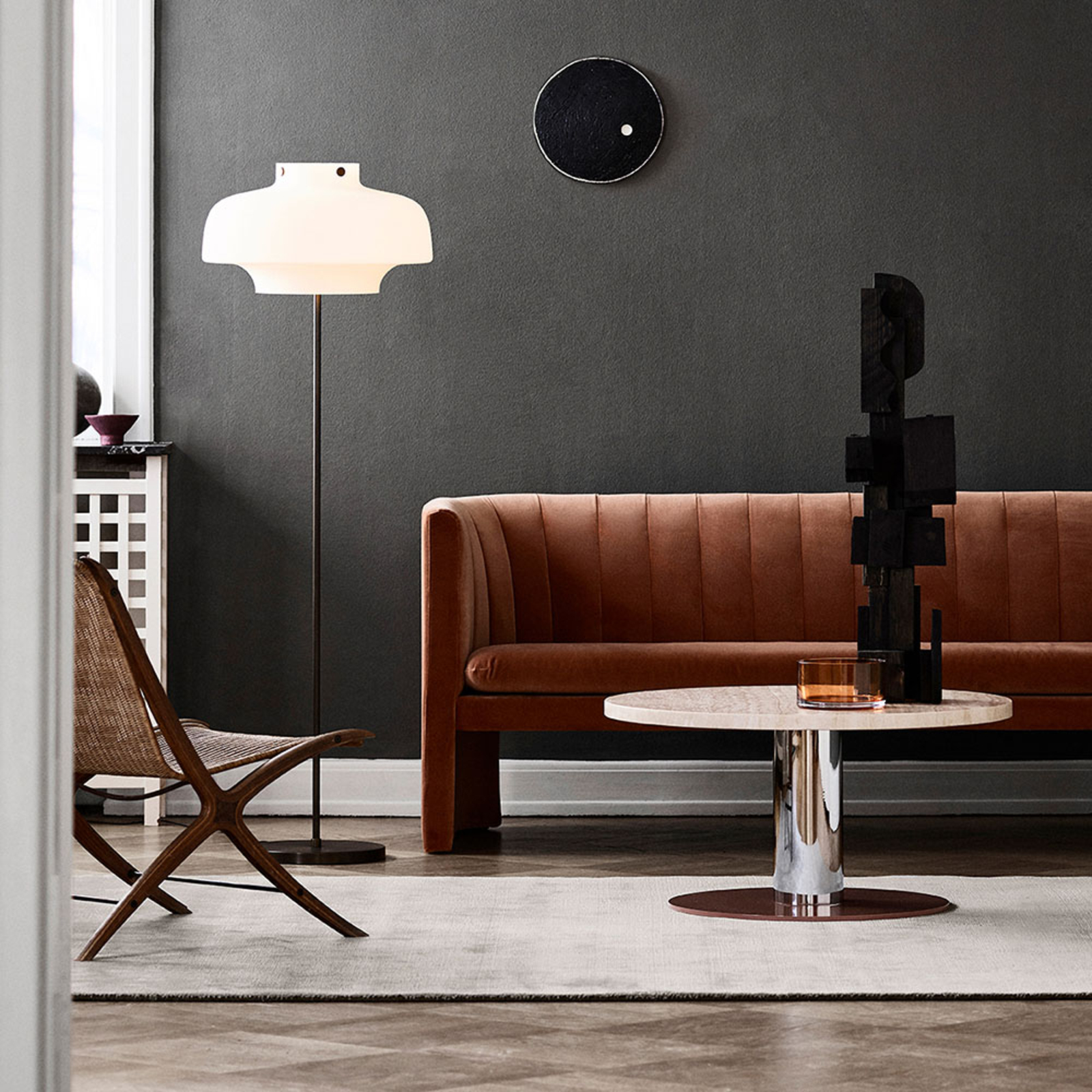 Copenhagen SC14 Lampadaire Verre Opale - &Tradition Copenhagen SC14 Lampadaire Verre Opale - &Tradition