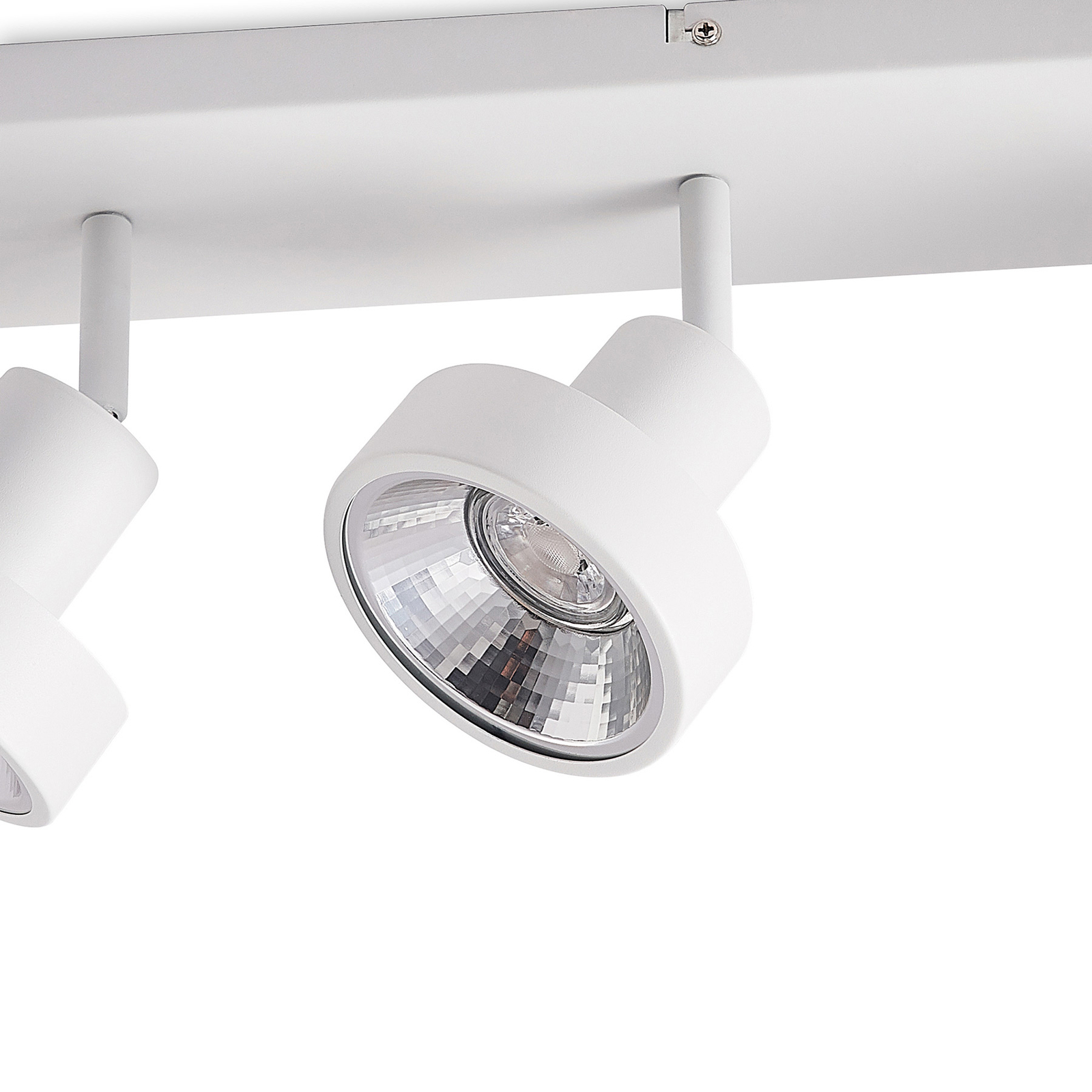 Lindby Ignacio plafón 4 luces blanco