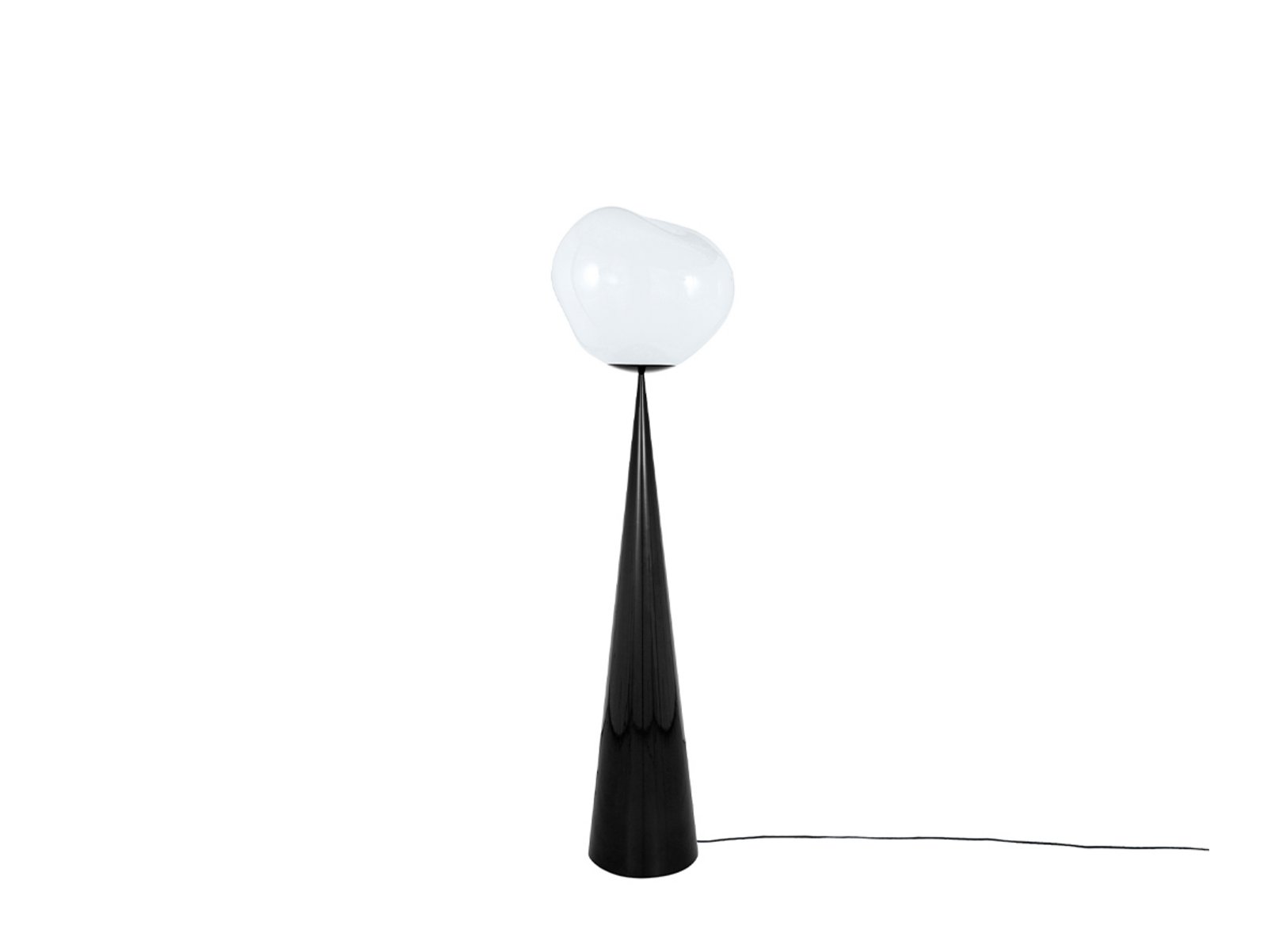 Melt Cone Fat Podna lampa Opal/Crna - Tom Dixon