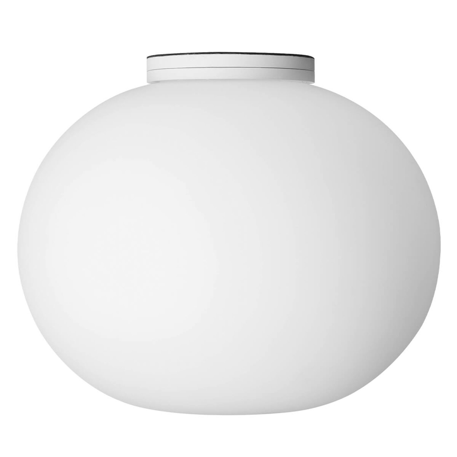 Flos Glo-Ball C-W Zero Ceiling Lamp, for Living / Dining Room, Glass, E14, 60 W, energy efficiency: A++, H: 16 cm