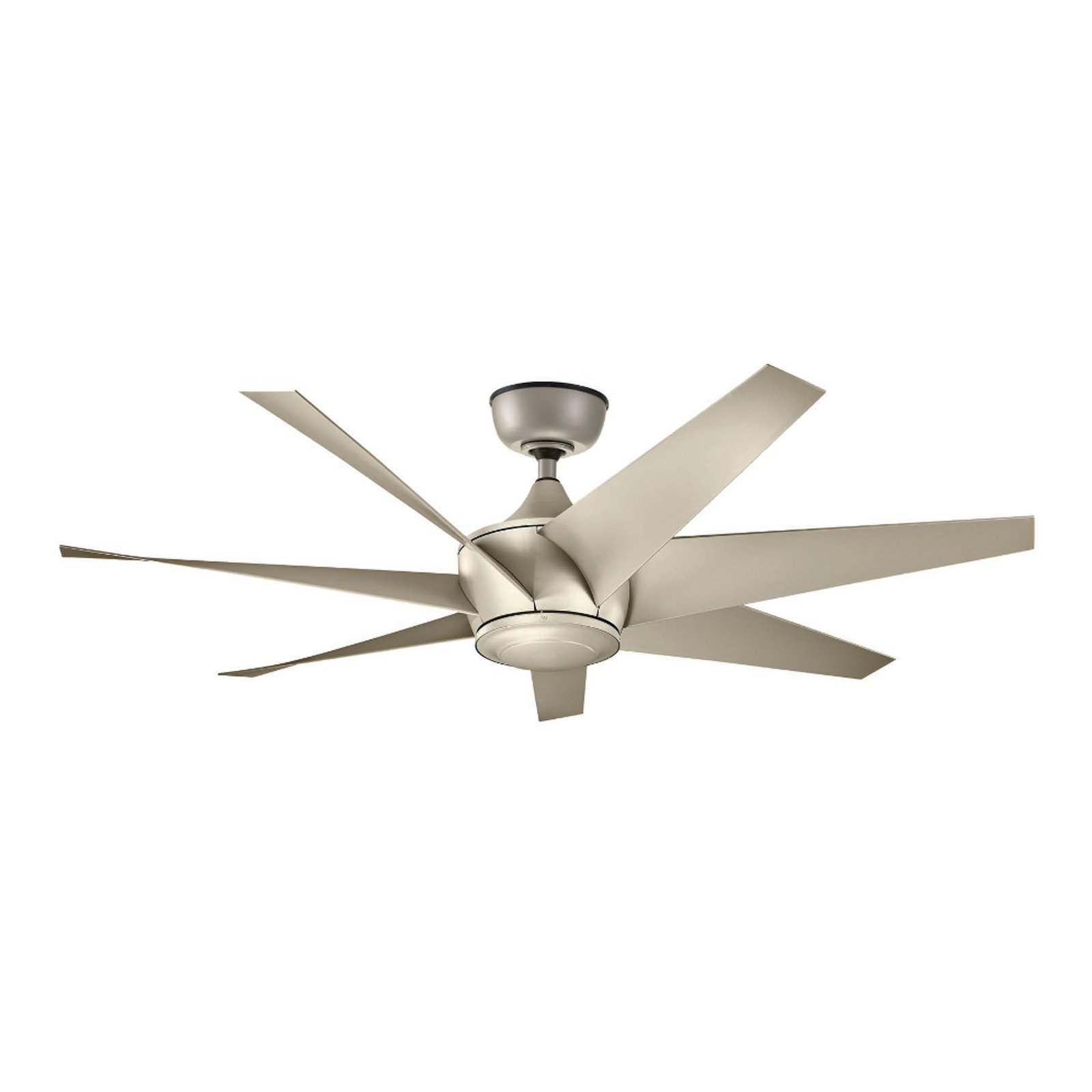 Lehr2 ceiling fan, IP44, silver antique, Ø 137 cm