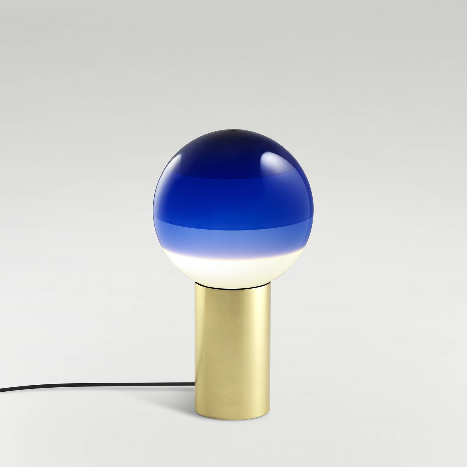 E-shop MARSET Dipping Light S stolová lampa modrá/mosadz