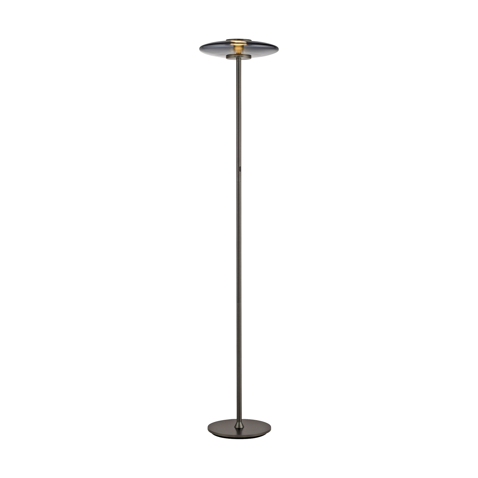 Vitrum LED-Stehlampe, grau Aluminium/Glas Touchdimmer - PURE Vitrum LED-Stehlampe, grau Aluminium/Glas Touchdimmer - PURE