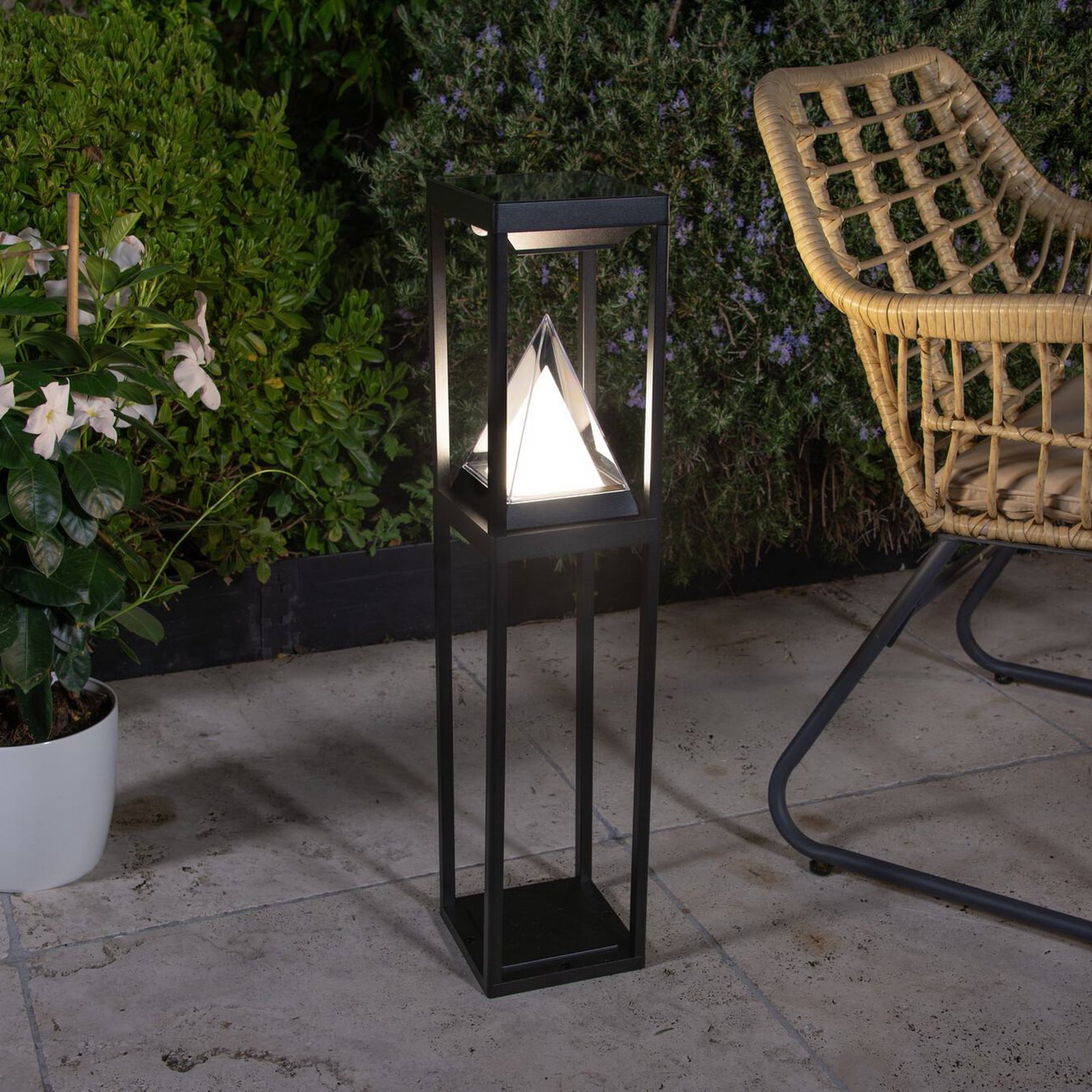 OSRAM SMART+ LED-Solar-Wegeleuchte ALPS, schwarz Sensor IP44