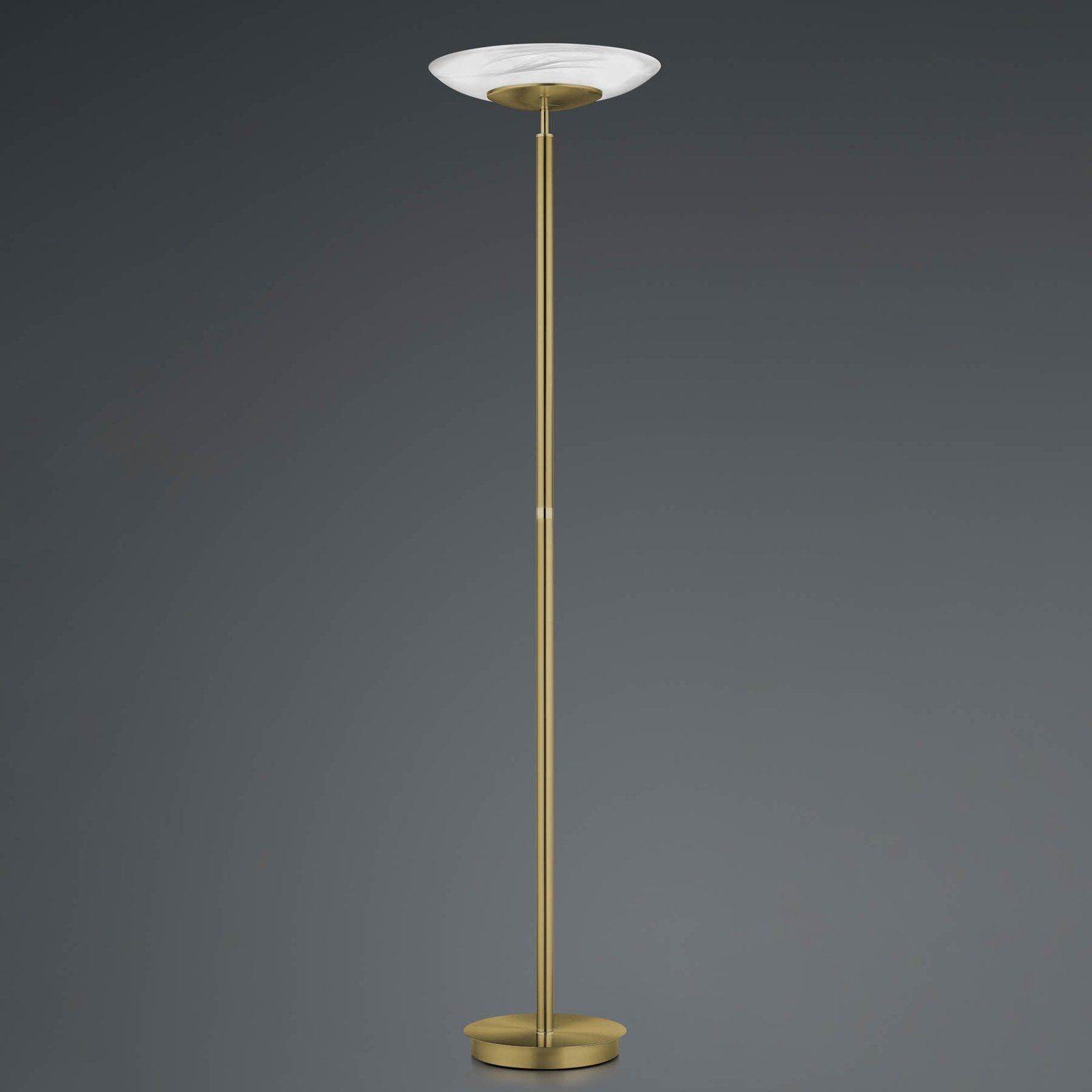 Lámpara de pie LED Findus, 1 luz, latón antiguo