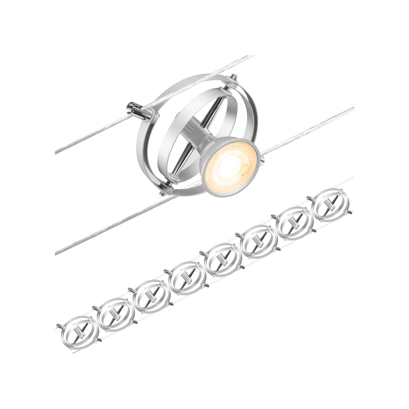 Paulmann Cardan system linkowy 8-pkt. chrom matowy