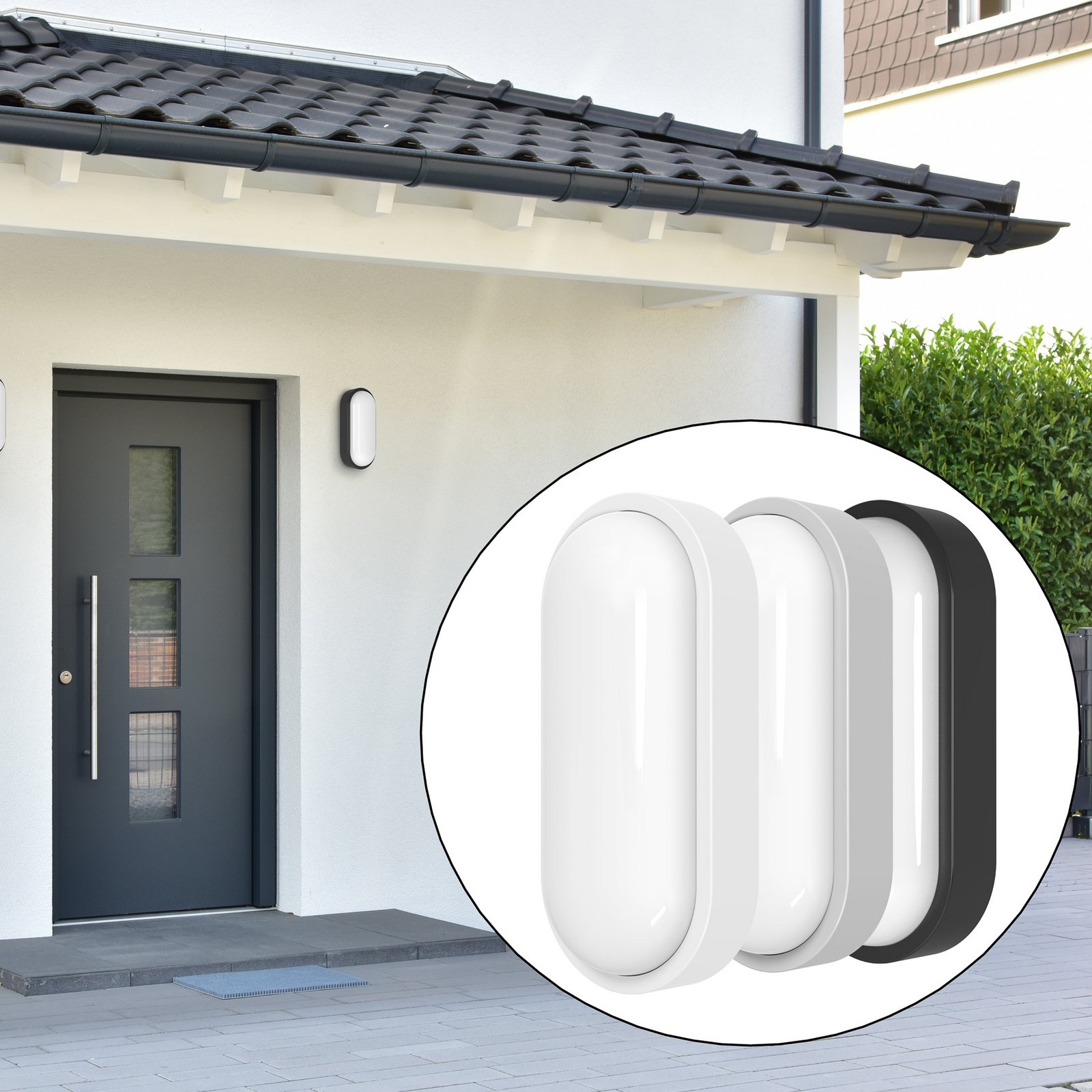 MEGATRON LED outdoor wall lamp Zella Neo XL Sensor, white, IP54 MEGATRON LED outdoor wall lamp Zella Neo XL Sensor, white, IP54