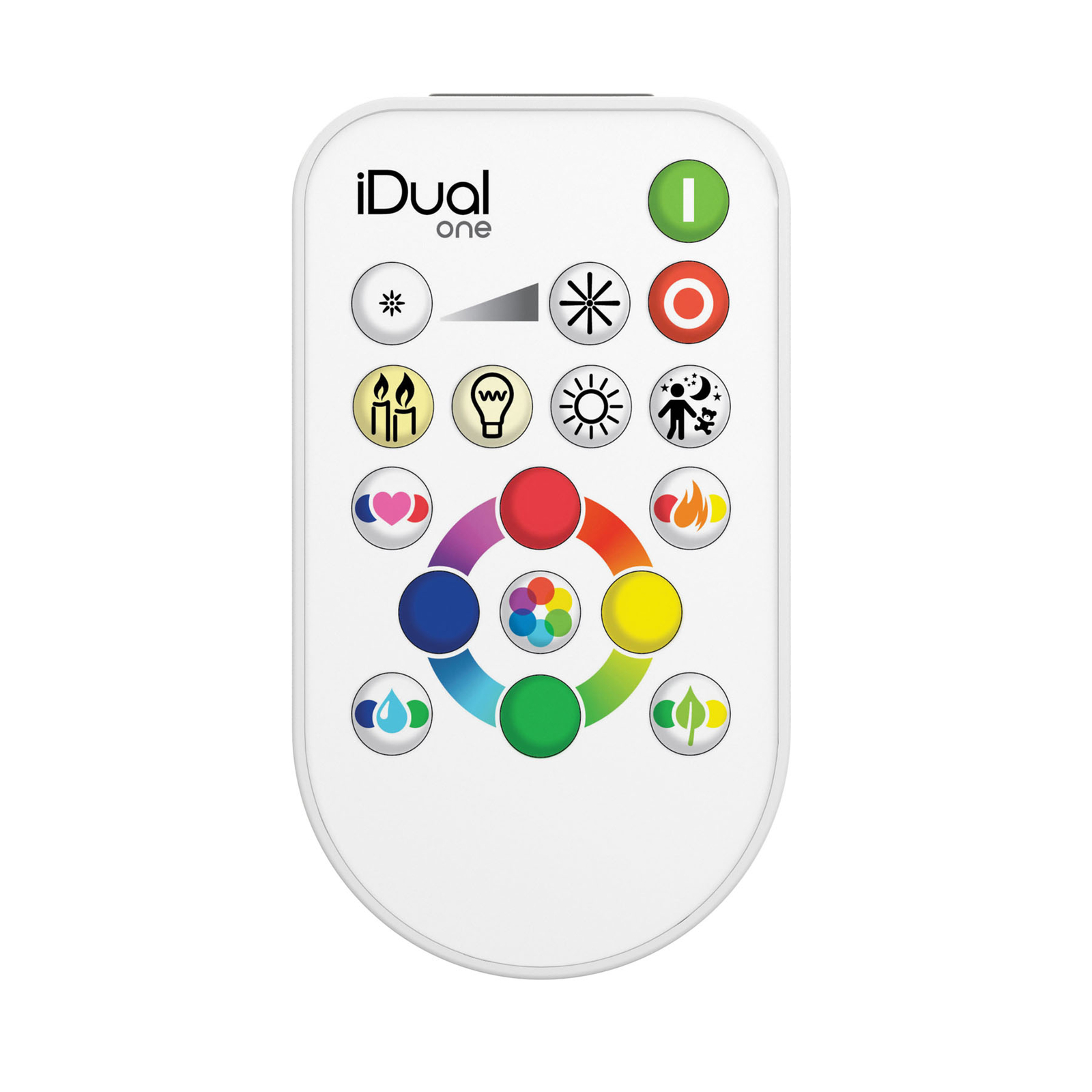 iDual One Flat remote control RGBW, plastic, W: 5.6 cm, H: 9.3 cm
