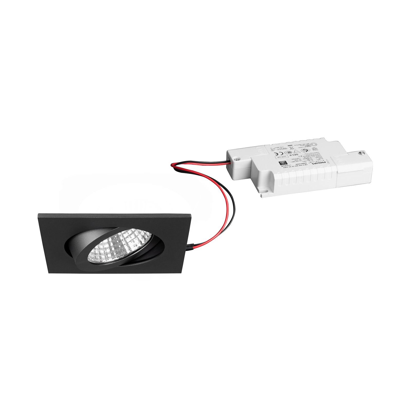 BRUMBERG LED-Einbaustrahler IP65 eckig dimmbar