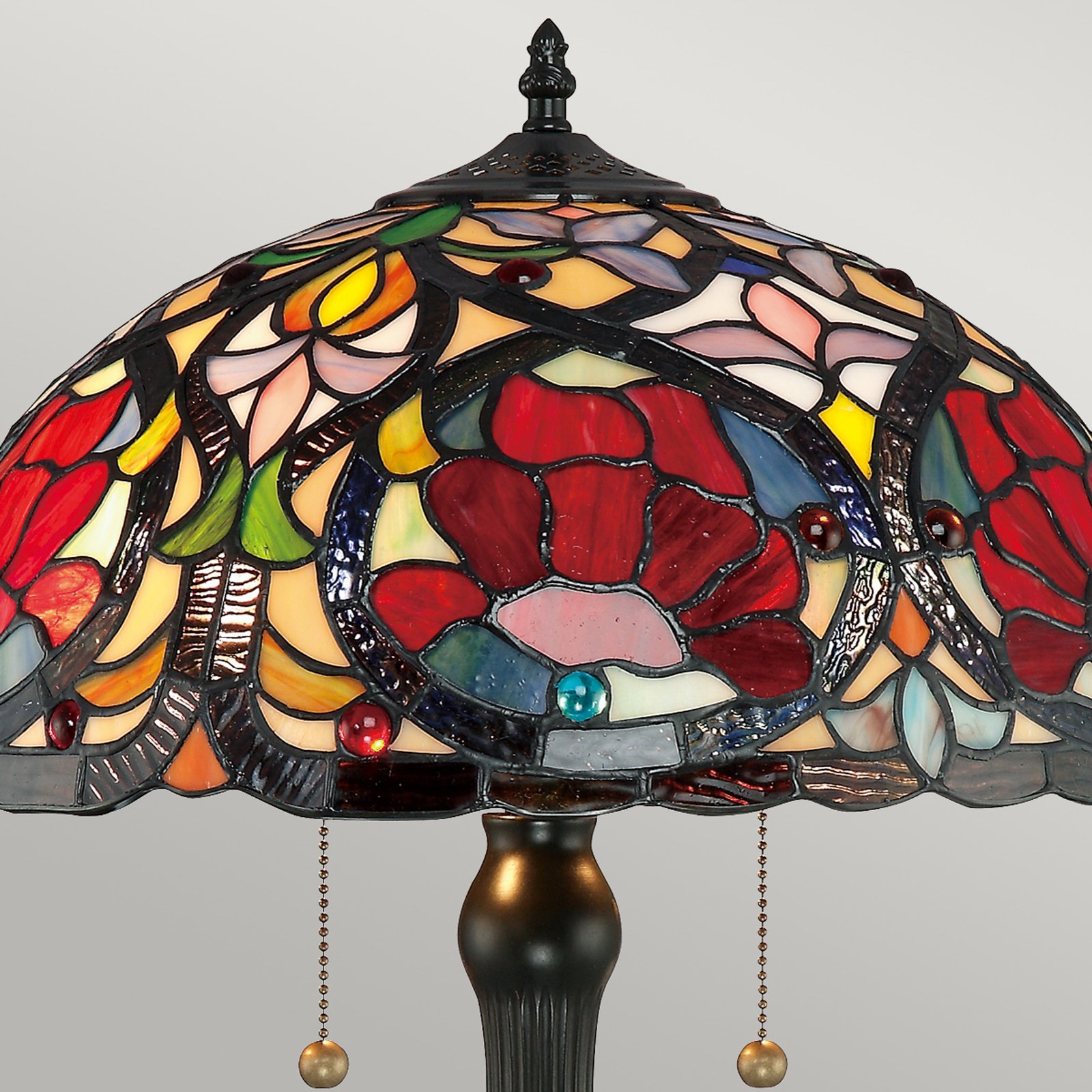 Stolní lampa Larissa ve stylu Tiffany