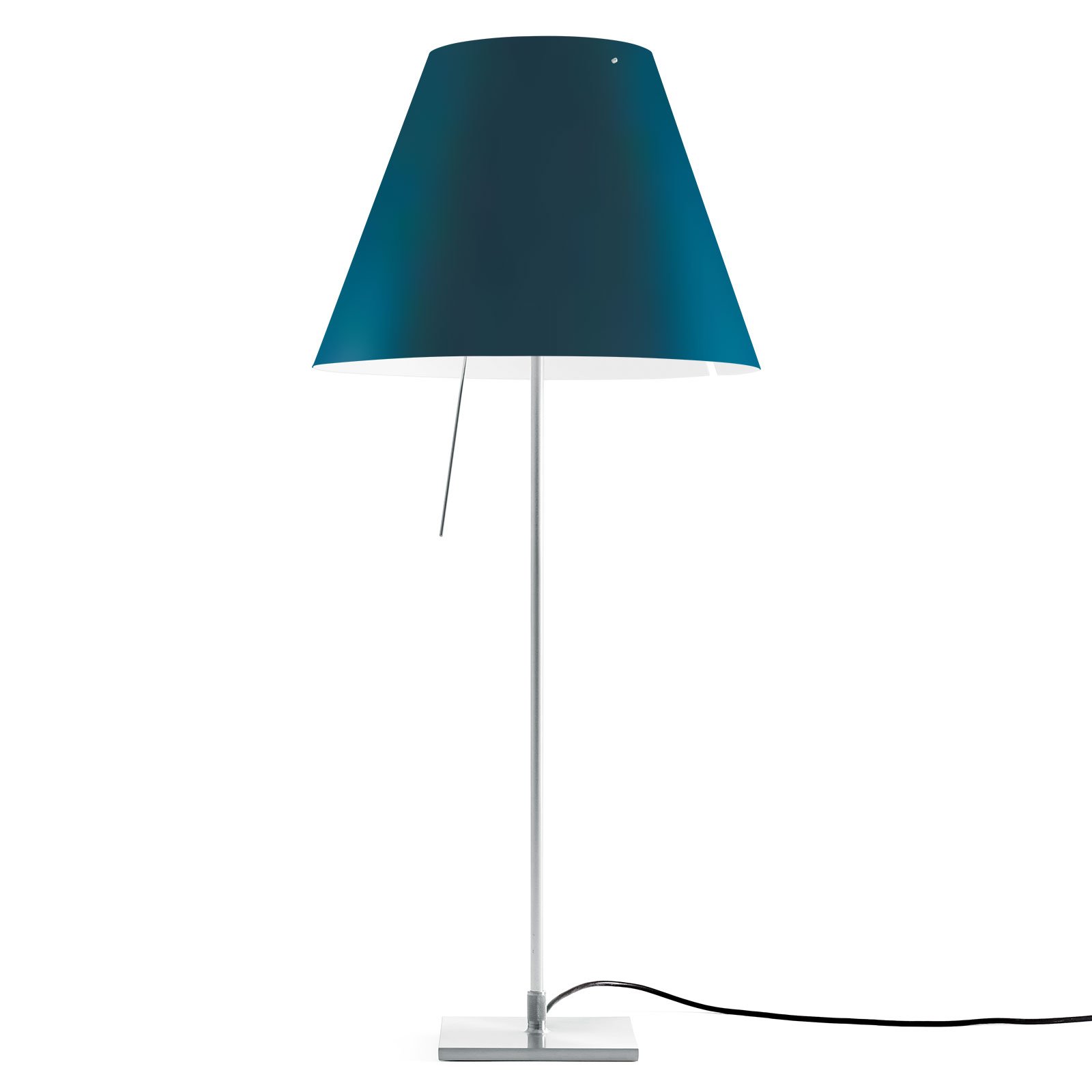 Luceplan Costanza tafellamp D13if aluminium/blauw