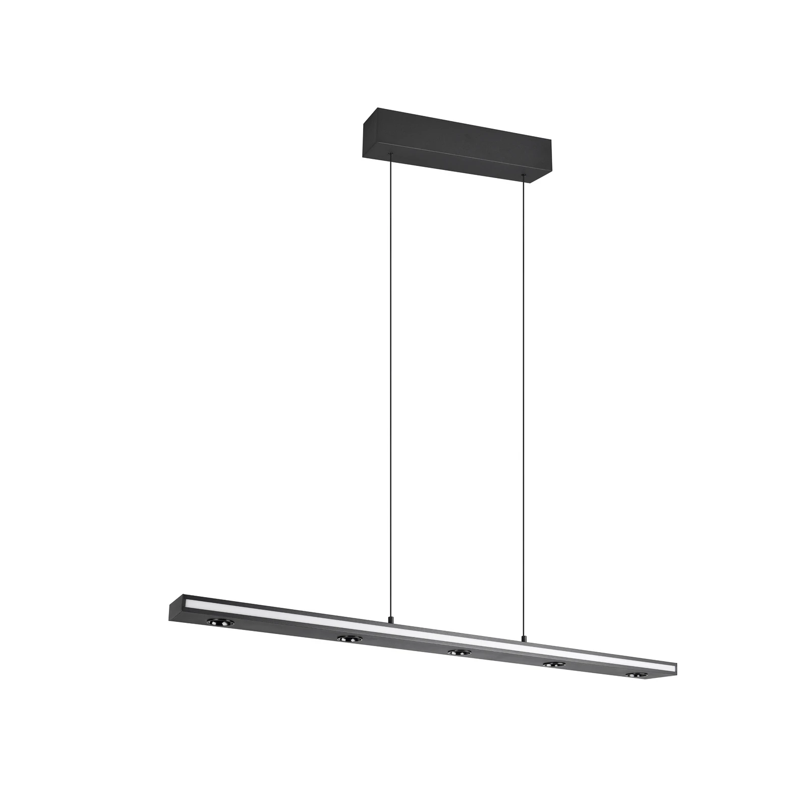 LED κρεμαστή λάμπα Graham, μαύρη, μέταλλο, up/down, CCT, ρυθμιστής έντασης