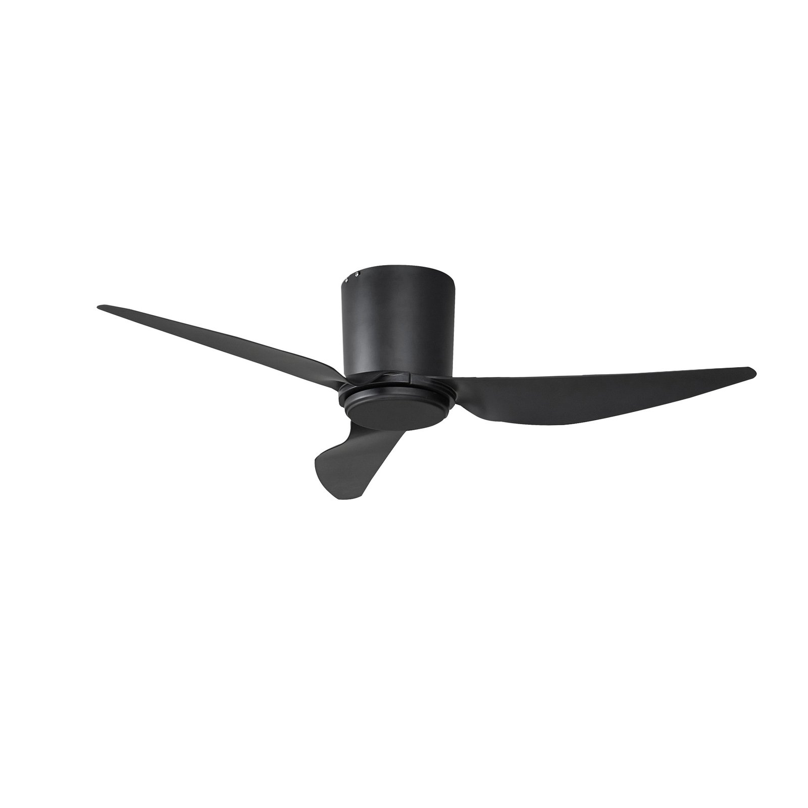 Lindby ventilador de techo Aulo, negro, CC, silencioso, Ø 123 cm