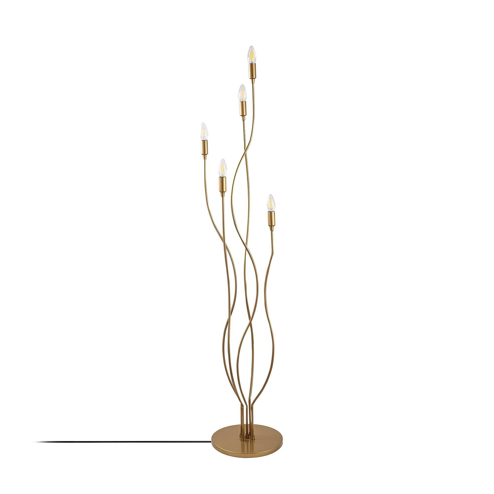 Floor lamp Bonibon 13237 gold-coloured metal height 160 cm 5-bulb.