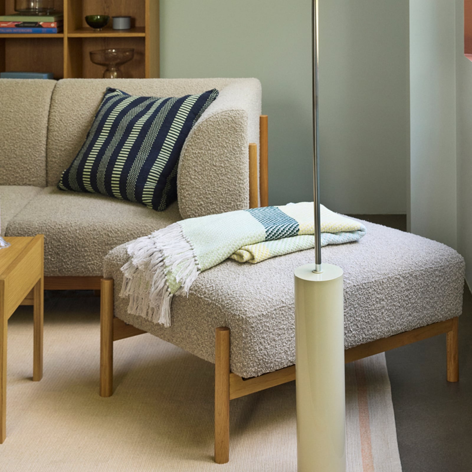 Couverture Ito jaune 200 cm - Hübsch