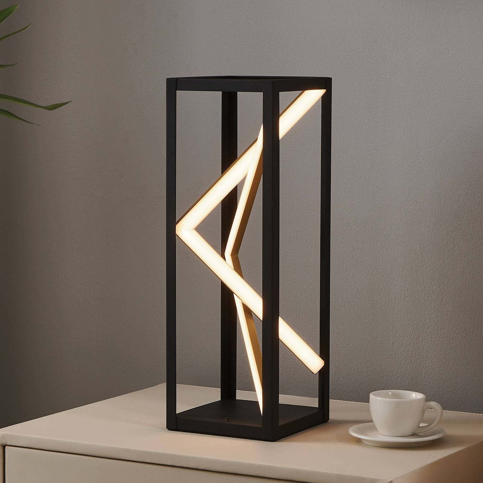 Stars of Light LED-bordslampa Penela svart/guld 43 cm CCT
