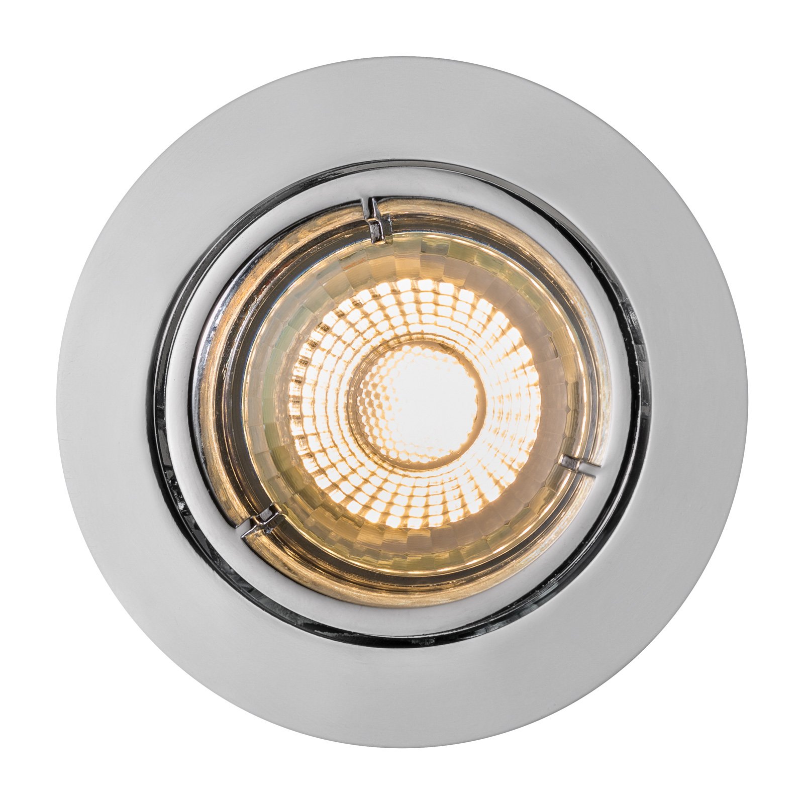 LED recessed spotlight Carina 2,700K dimmable tilt 3 GU10
