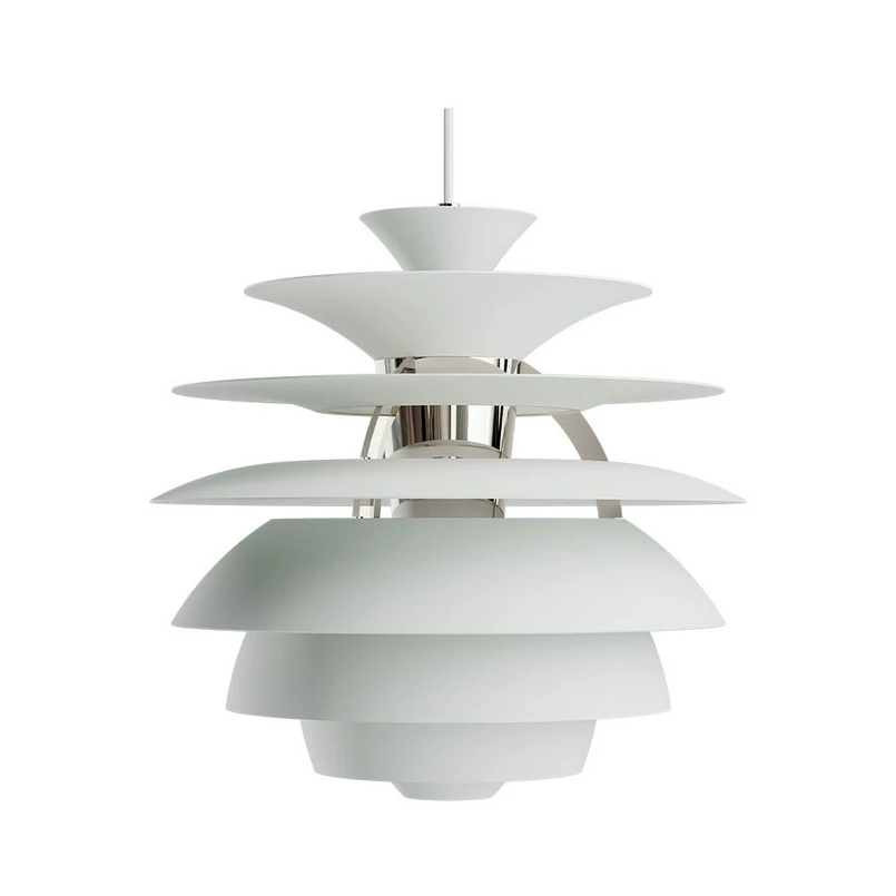Louis Poulsen – PH Snowball Pendelleuchte Dusty Green/High Lustre Chrome Plated