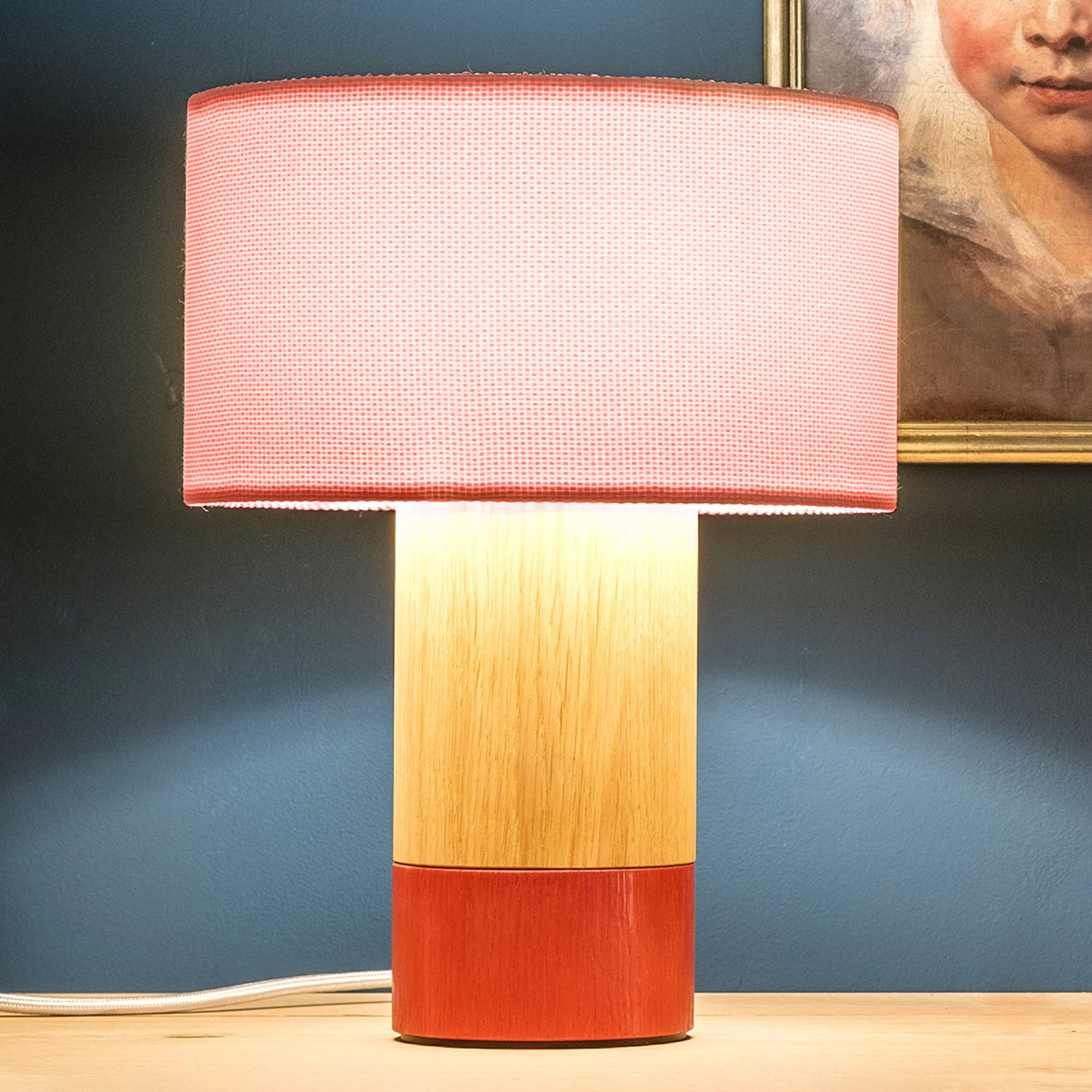 Tischlampe Klippa Koralle Chintz puderrosa