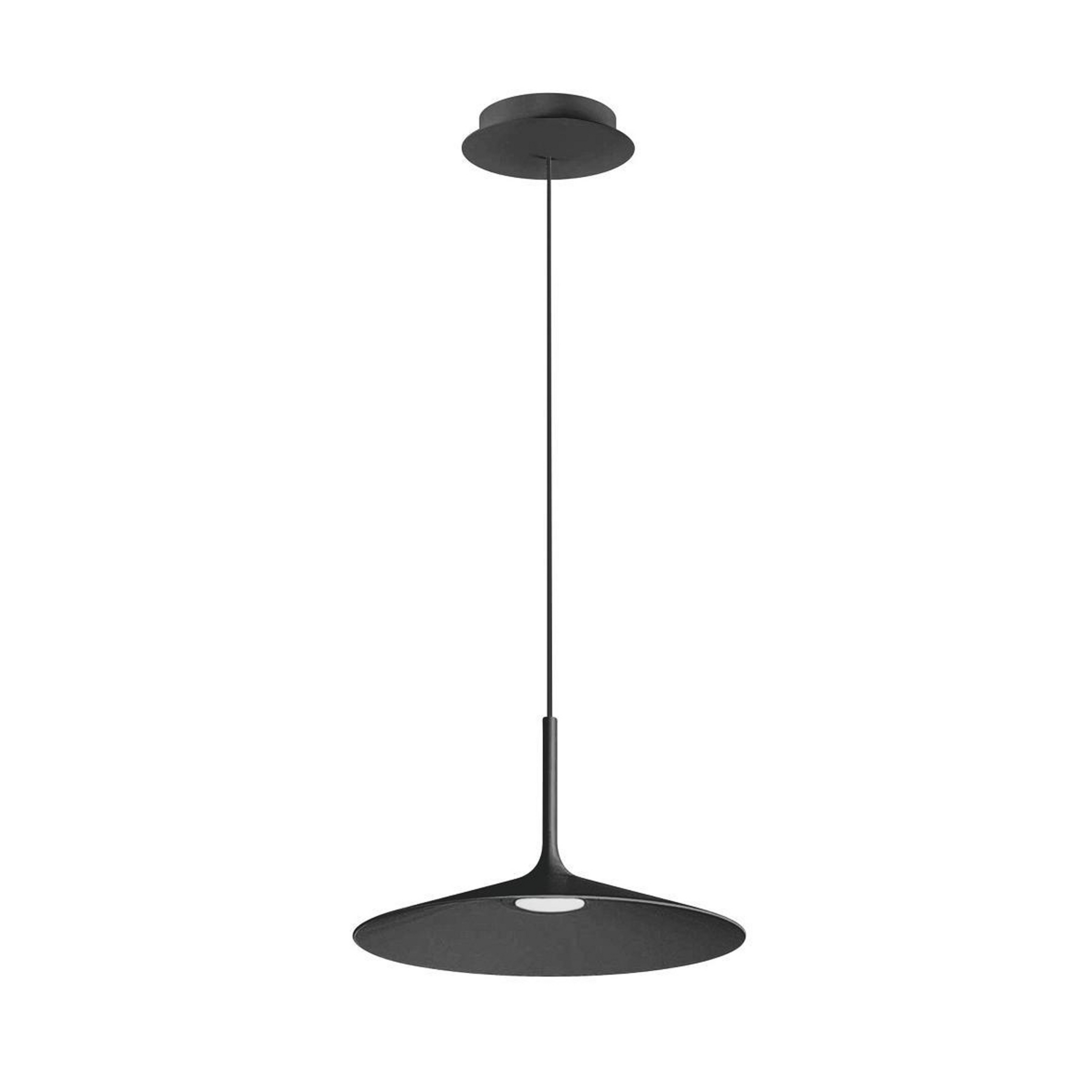 Candeeiro suspenso Poe Plus LED, preto