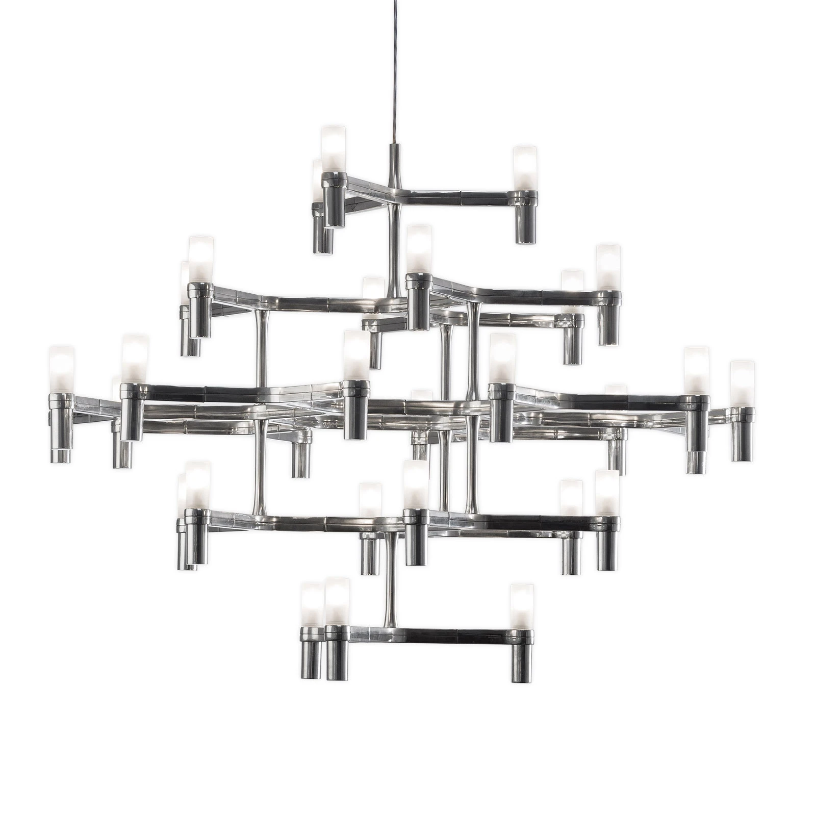 Nemo Crown Major Hängelampe 30-flammig aluminium