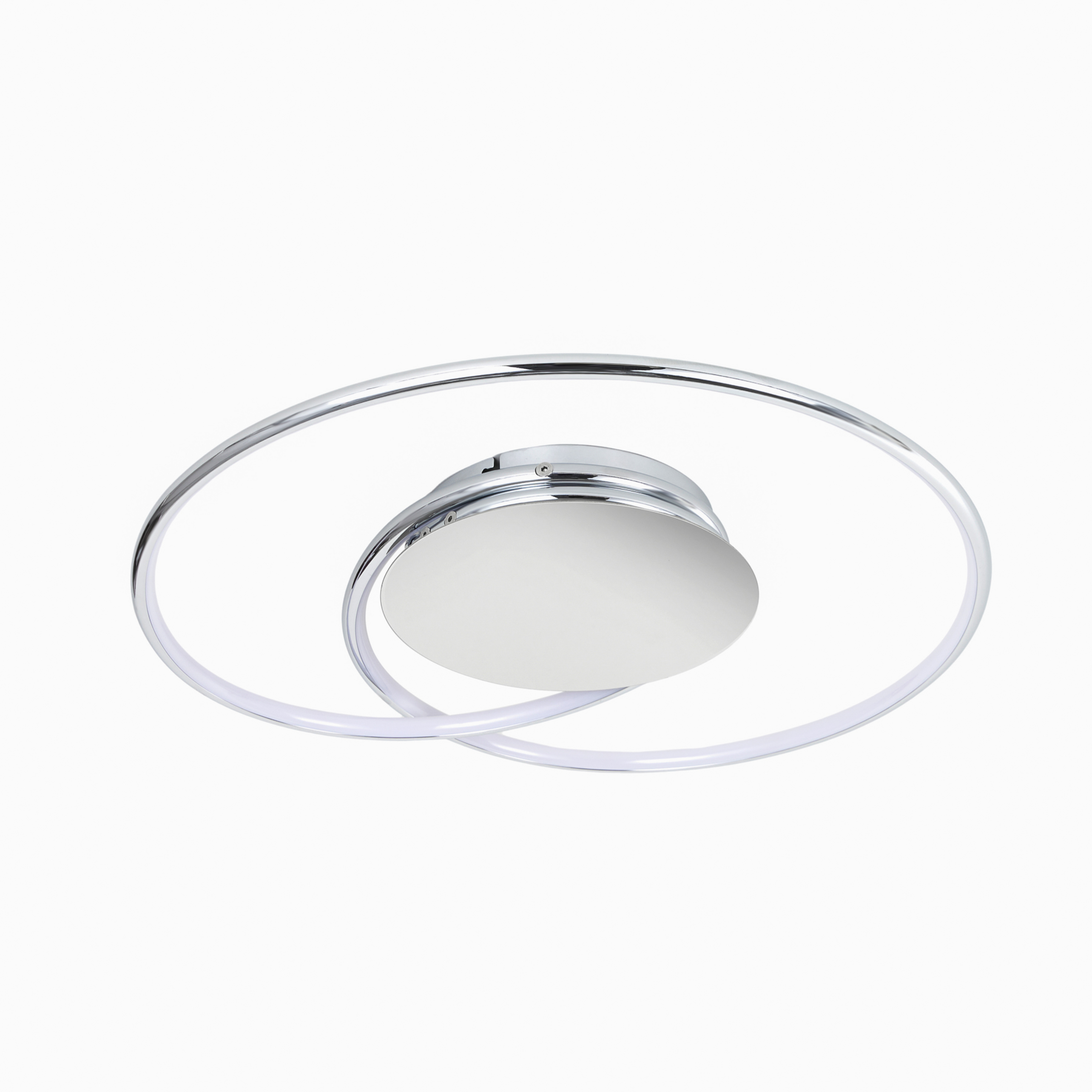Plafonnier Joline Ø45 blanc/chrome - Lindby