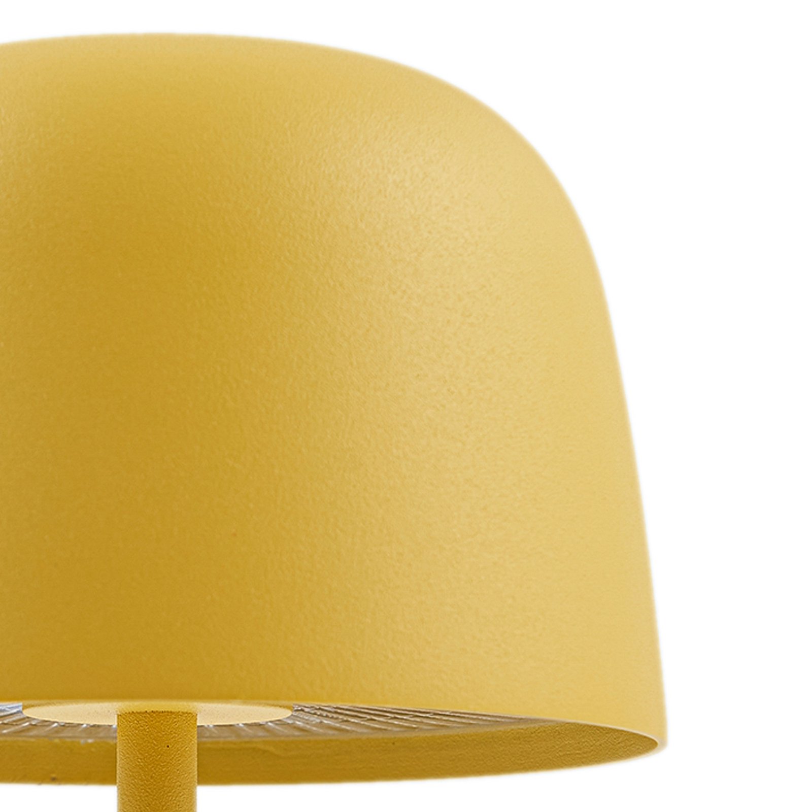 Lindby Arietty LED battery-powered table lamp, yellow, dimmable, IP54