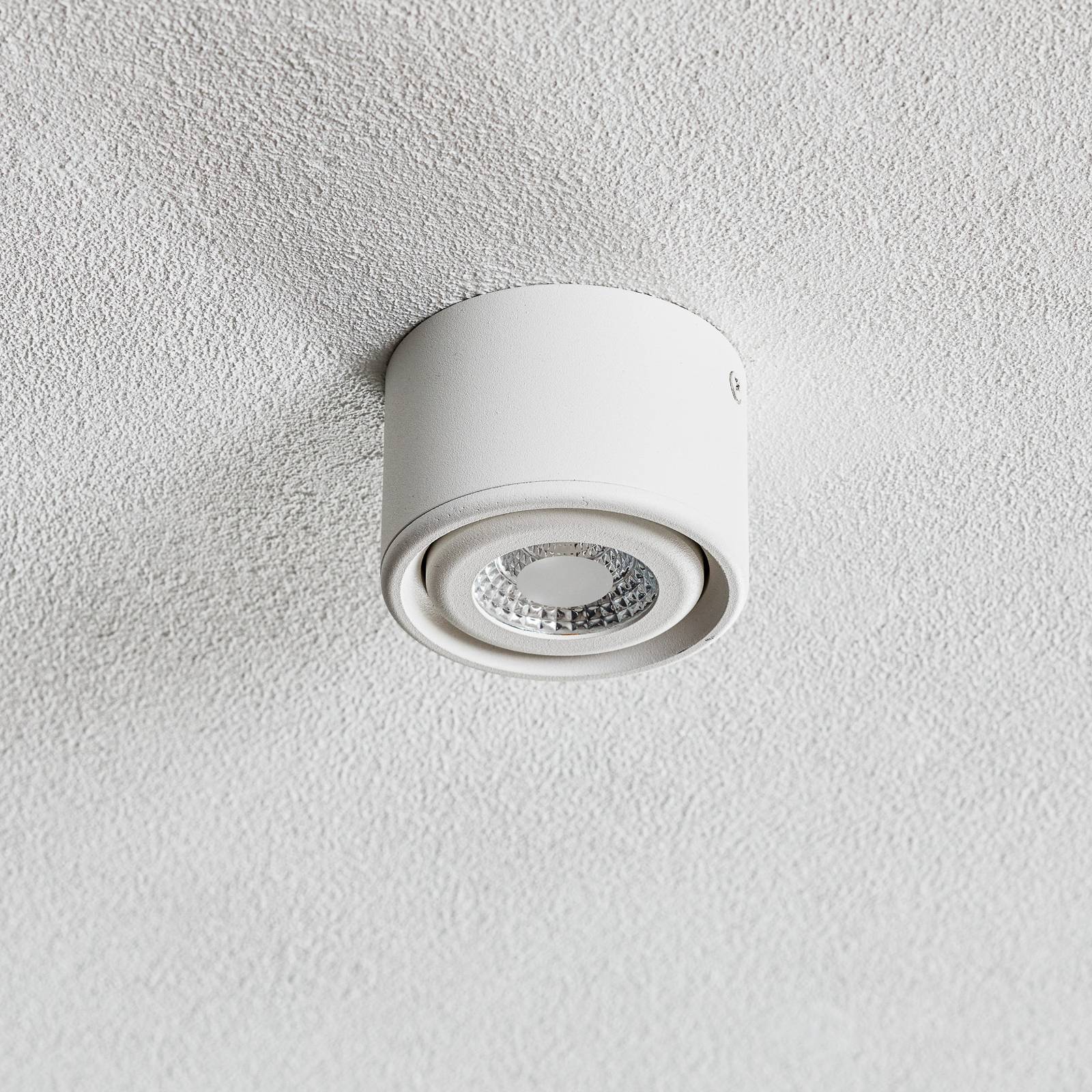 Fabas Luce LED-downlight Anzio vippelig hvid