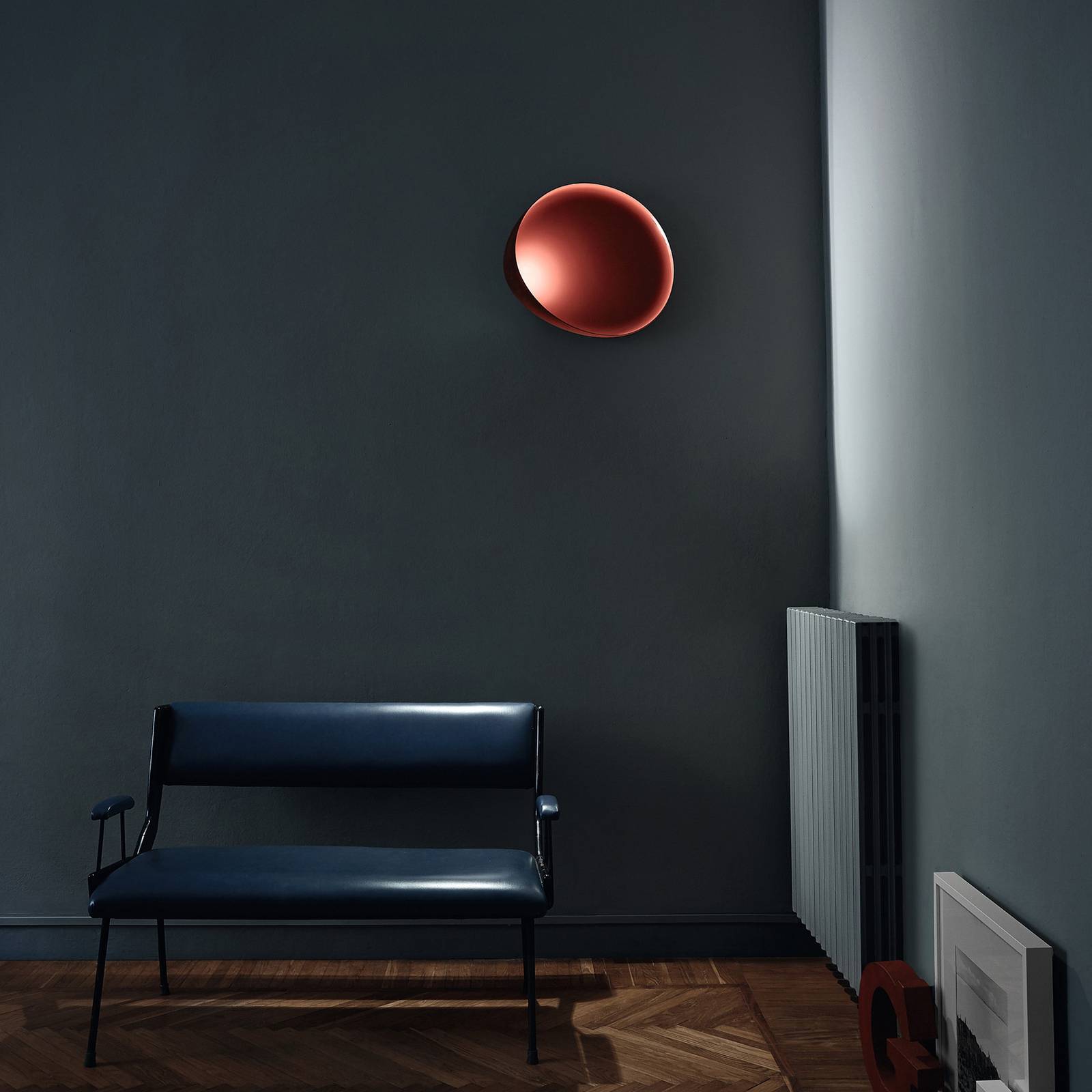 Foscarini Lake LED-Wandleuchte, rot günstig online kaufen