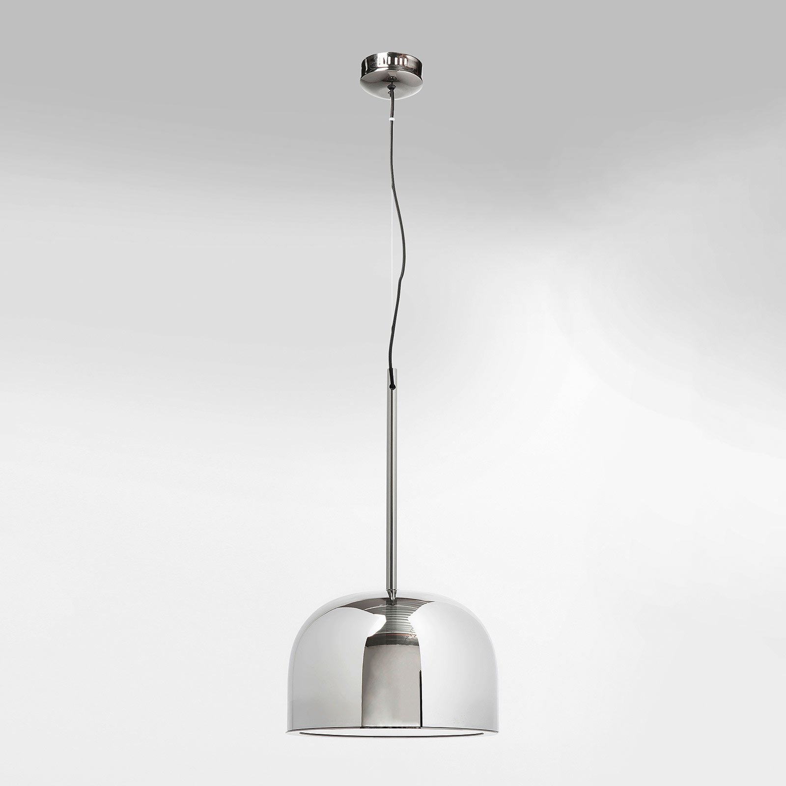 Kare KARE Big Band LED hanging lamp, clear lampshade, for Living / Dining Room, steel, glass, LED, 16 W, energy efficiency: A