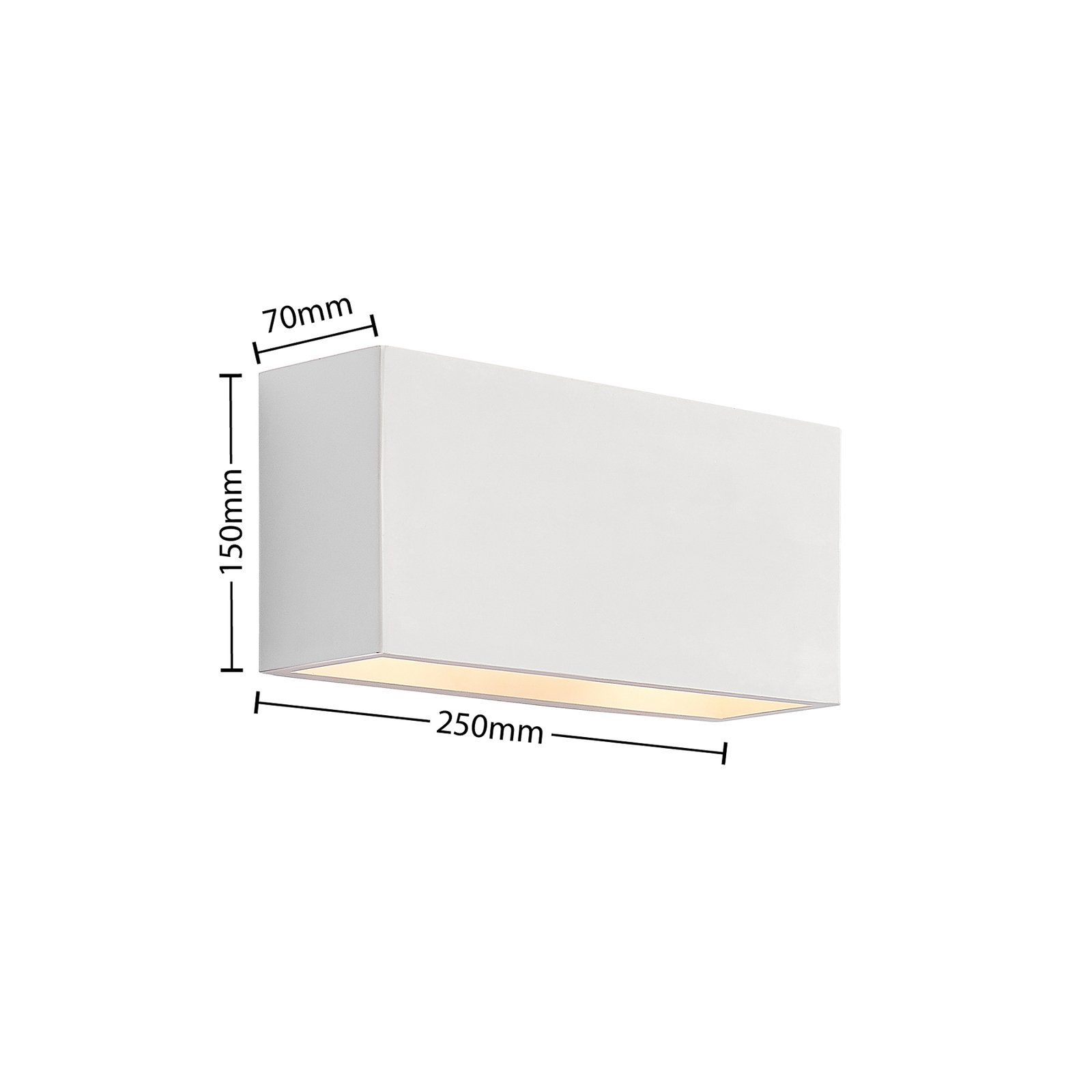 Mavora Square Wall Lamp White - Lindby