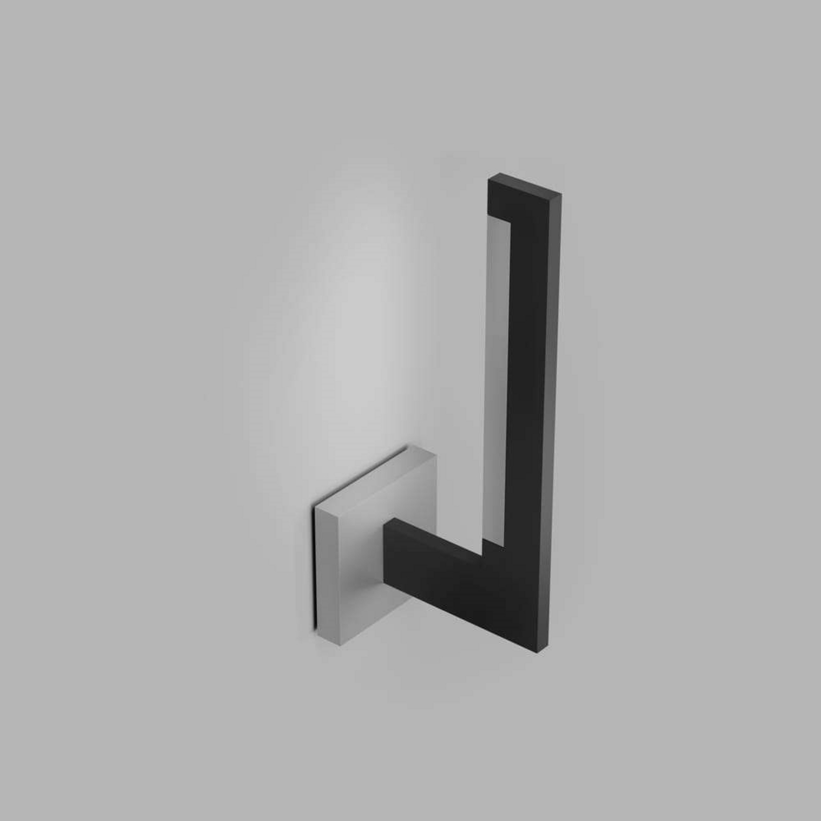 Inlay W2 Linear Aplică de Perete Matt Black/Satin Silver - Light-Point