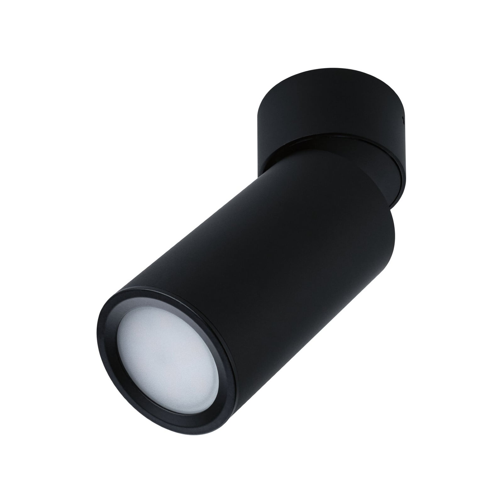Plafoniera LED Paulmann Turnal Coin, metallo nero, 2.700 K
