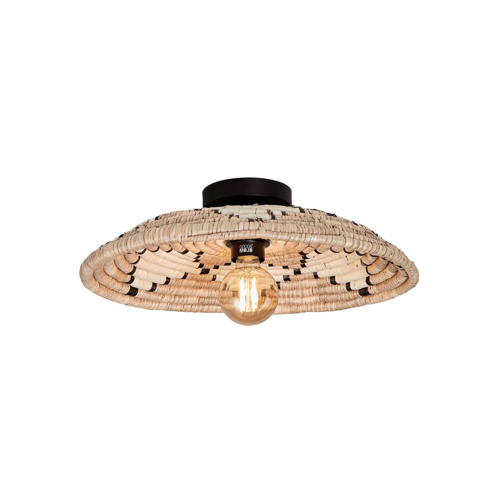 GOOD & MOJO Deckenlampe Andros natur weiß Ø 45 cm