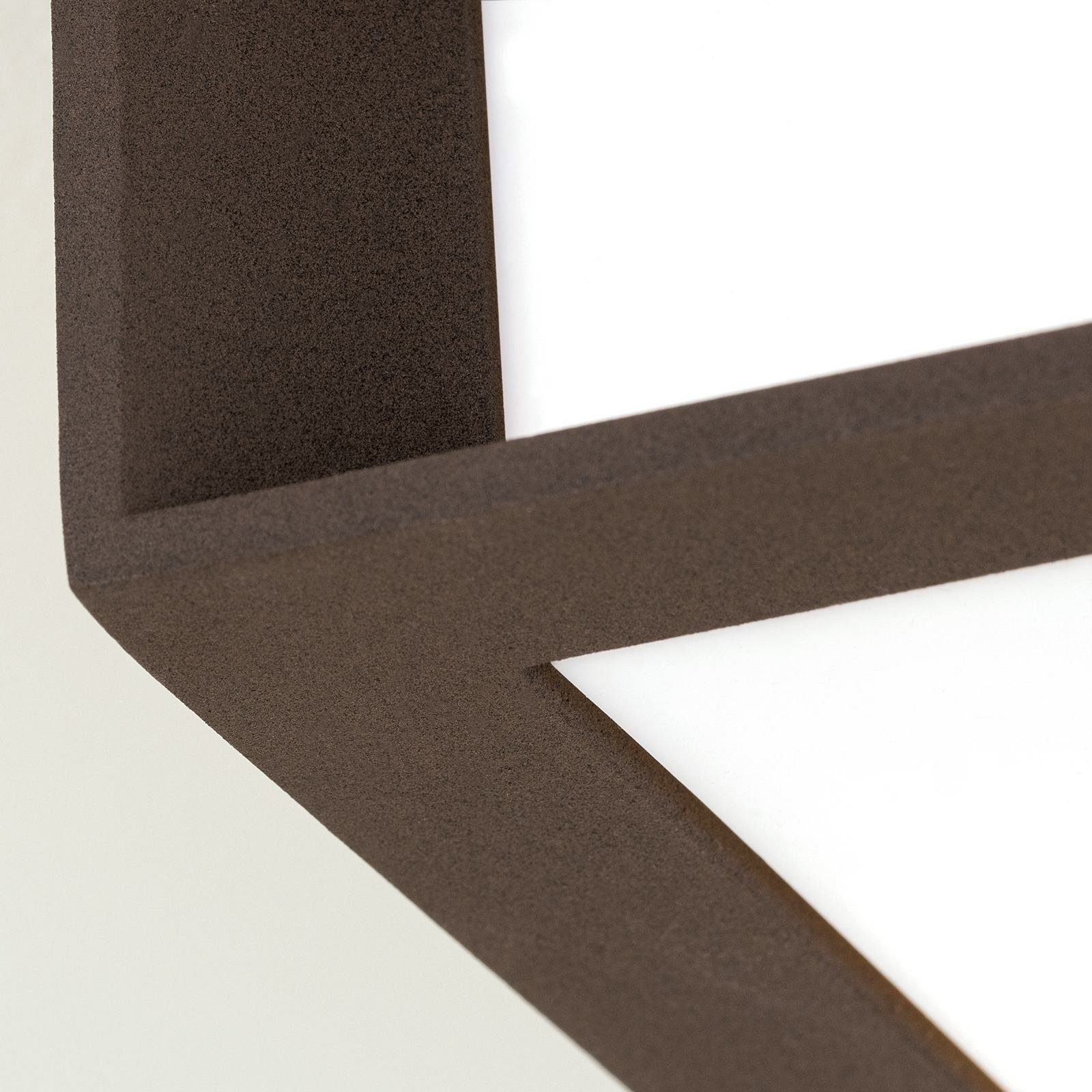 Lampada da esterno Henry, corten, alluminio pressofuso, E27, IP44