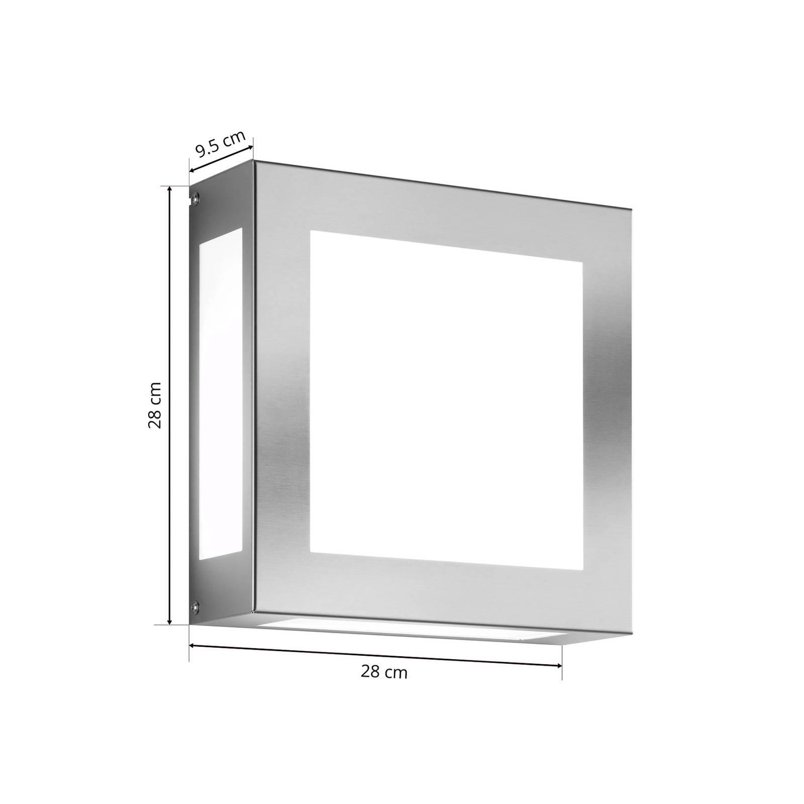 CMD Applique d’extérieur LED capteur Aqua Legendo inox