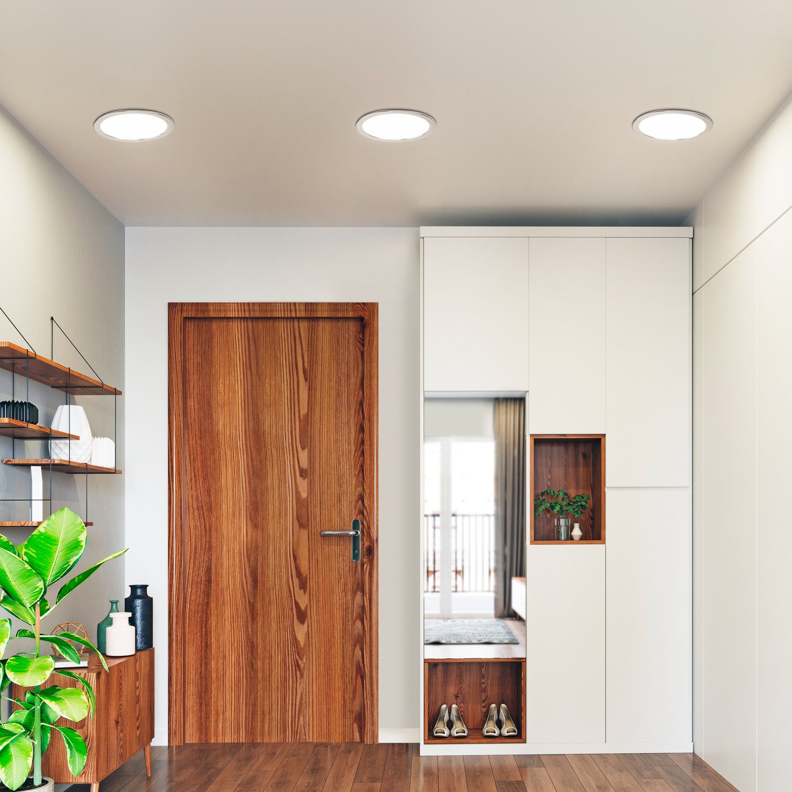 EGLO connect Fueva-Z innf.lampe 21,6 cm nikkel