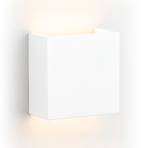Stenska svetilka Grados, bela, jeklena, 2 luči, navzgor/navzdol