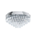 Stars of Light Valparaiso ceiling lamp, chrome, Ø 48 cm, metal