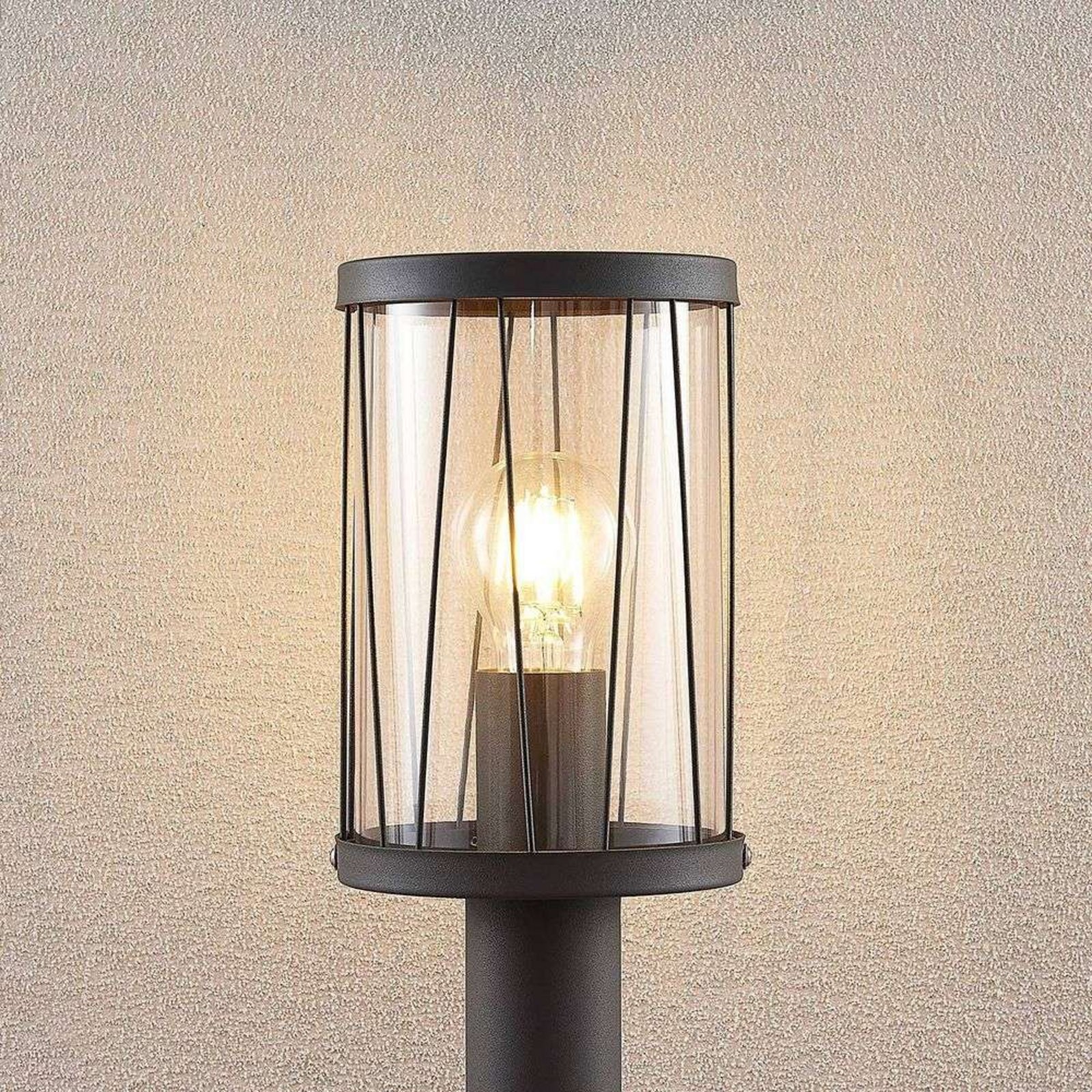 Yonan Baliza Exterior H80 Dark Grey/Clear - Lindby