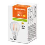 LED filament lamp E27 6,5W 827, transparant