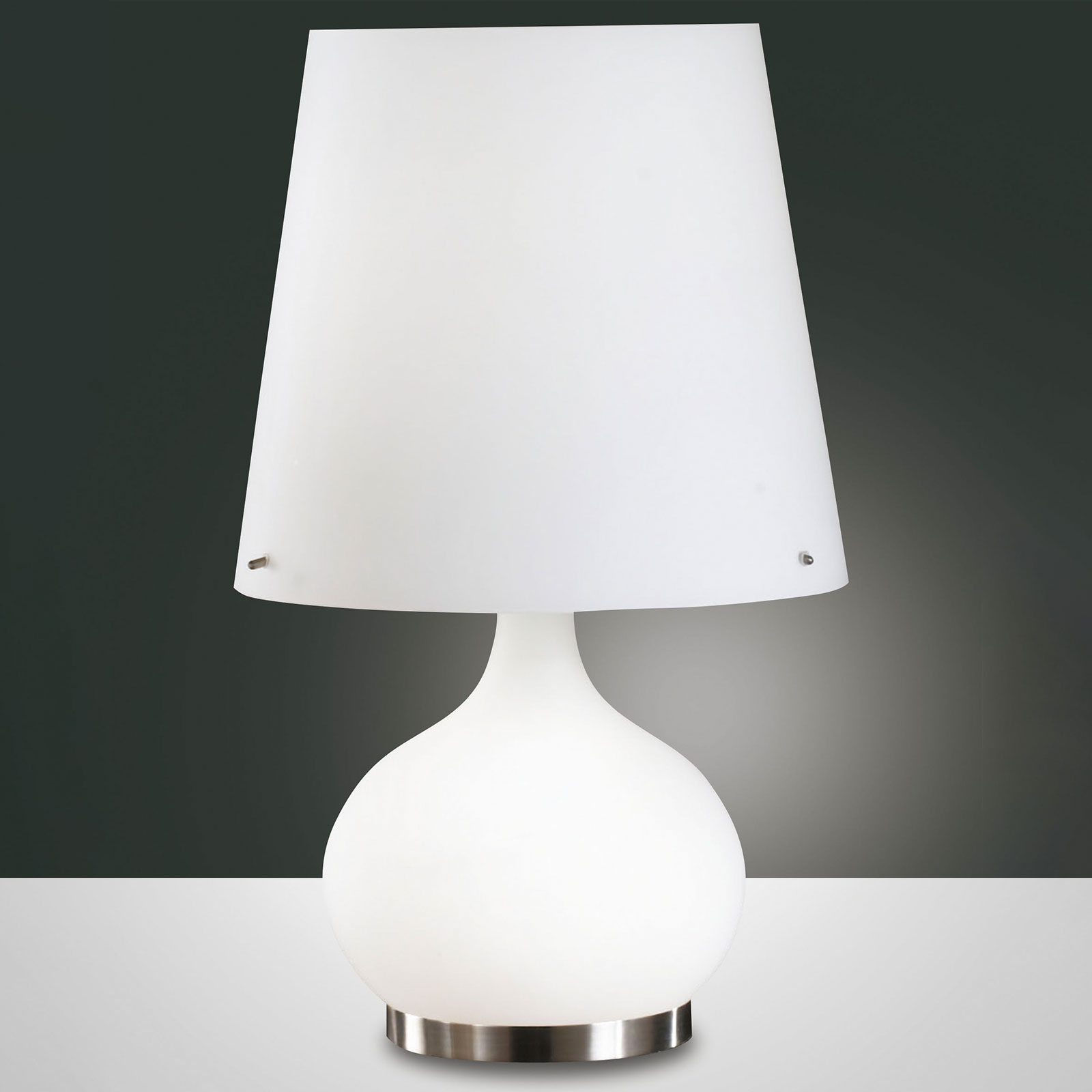 Bordslampa Ade, vit, 58 cm